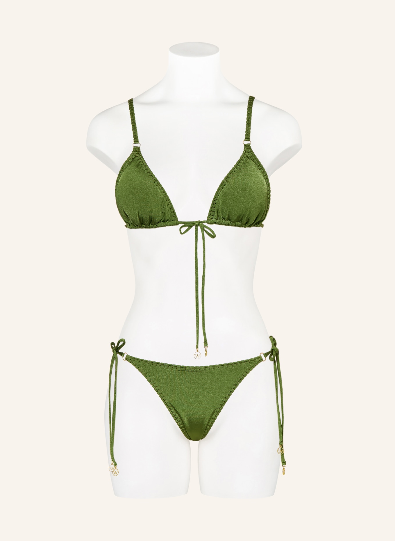 watercult Triangel-Bikini-Top CRAFTED ESSENTIALS: OLIV