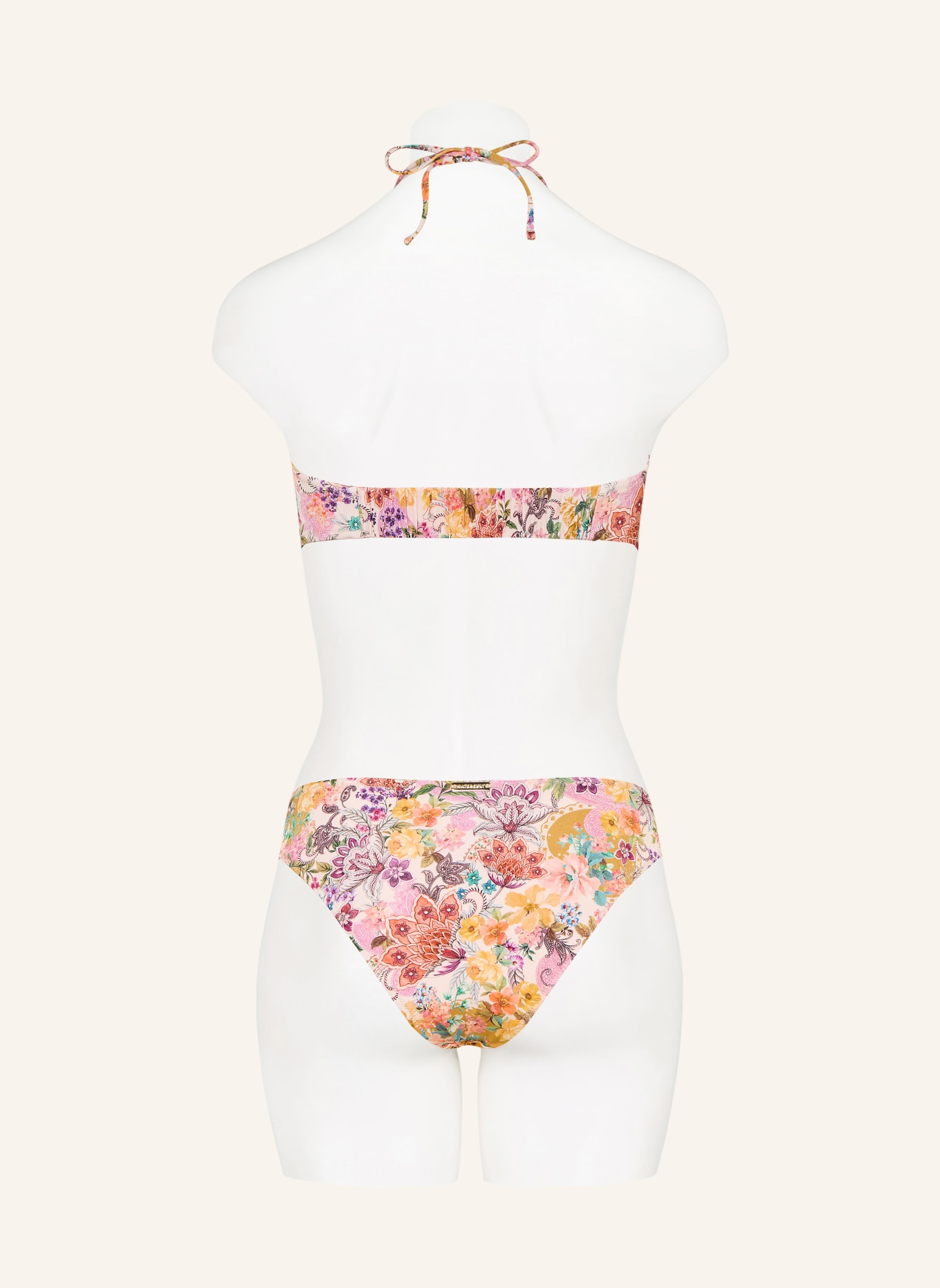 watercult Bandeau-Bikini-Top PRETTY BOHO: PINK / ROSA / GRÜN