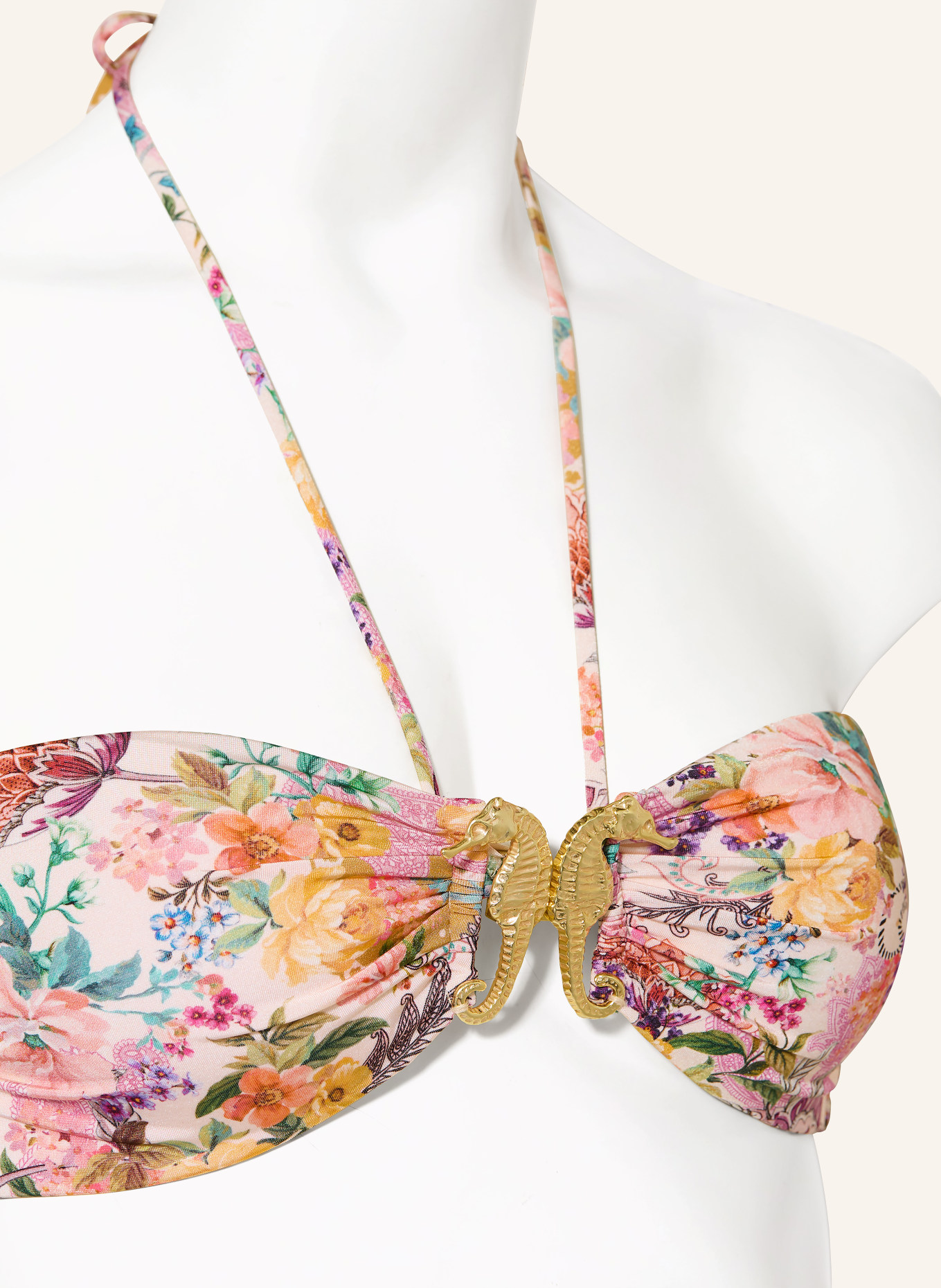 watercult Bandeau-Bikini-Top PRETTY BOHO: PINK / ROSA / GRÜN