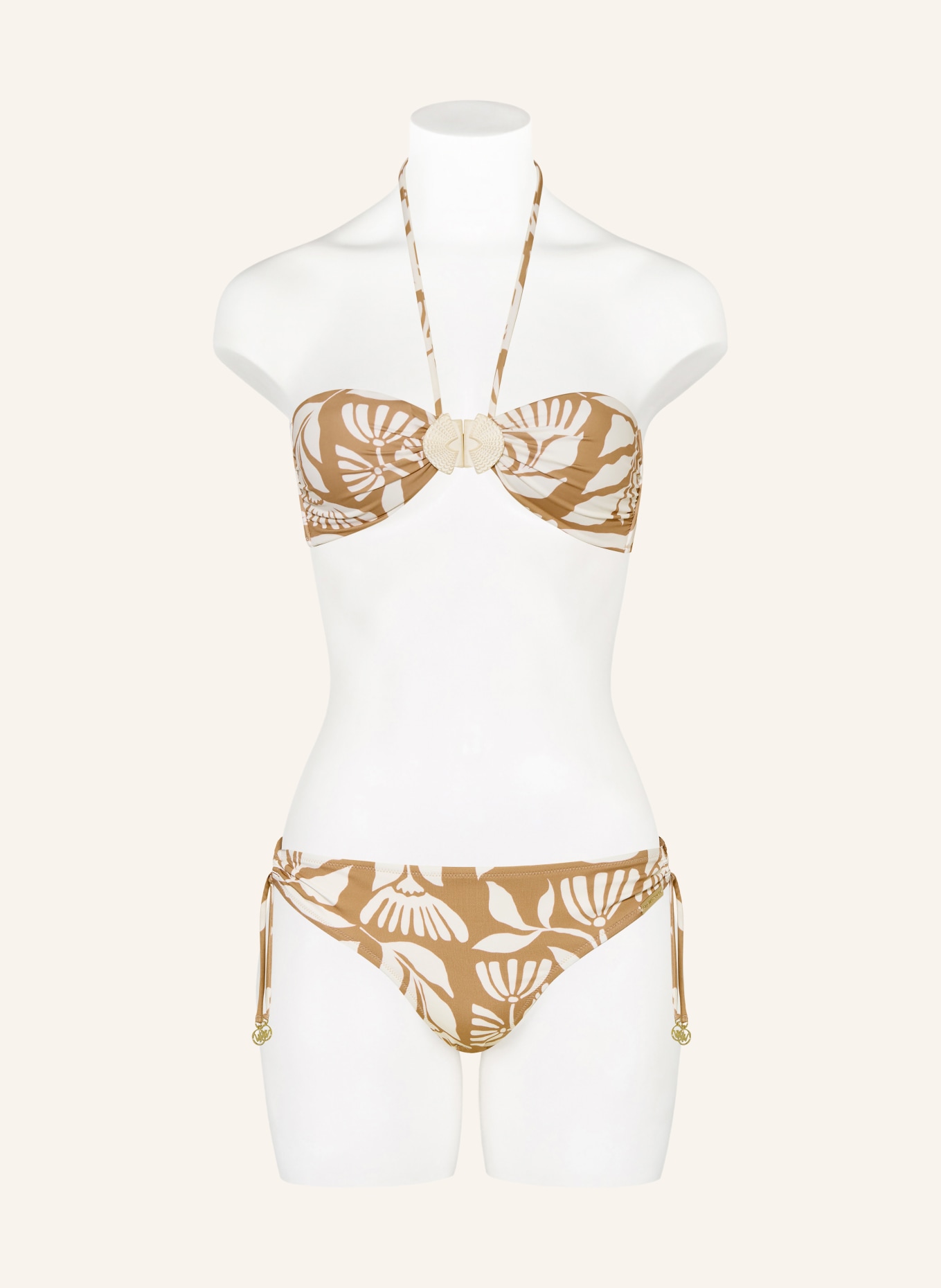 watercult Basic-Bikini-Hose COASTAL BOHEMIA: BEIGE / CREME