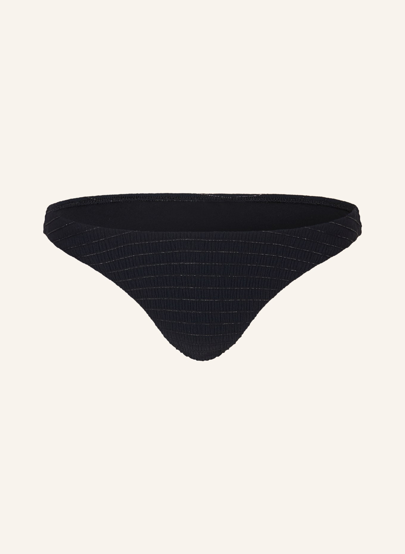 watercult Basic bikini bottoms AFTERLIGHT with glitter thread: BLACK / SILVER