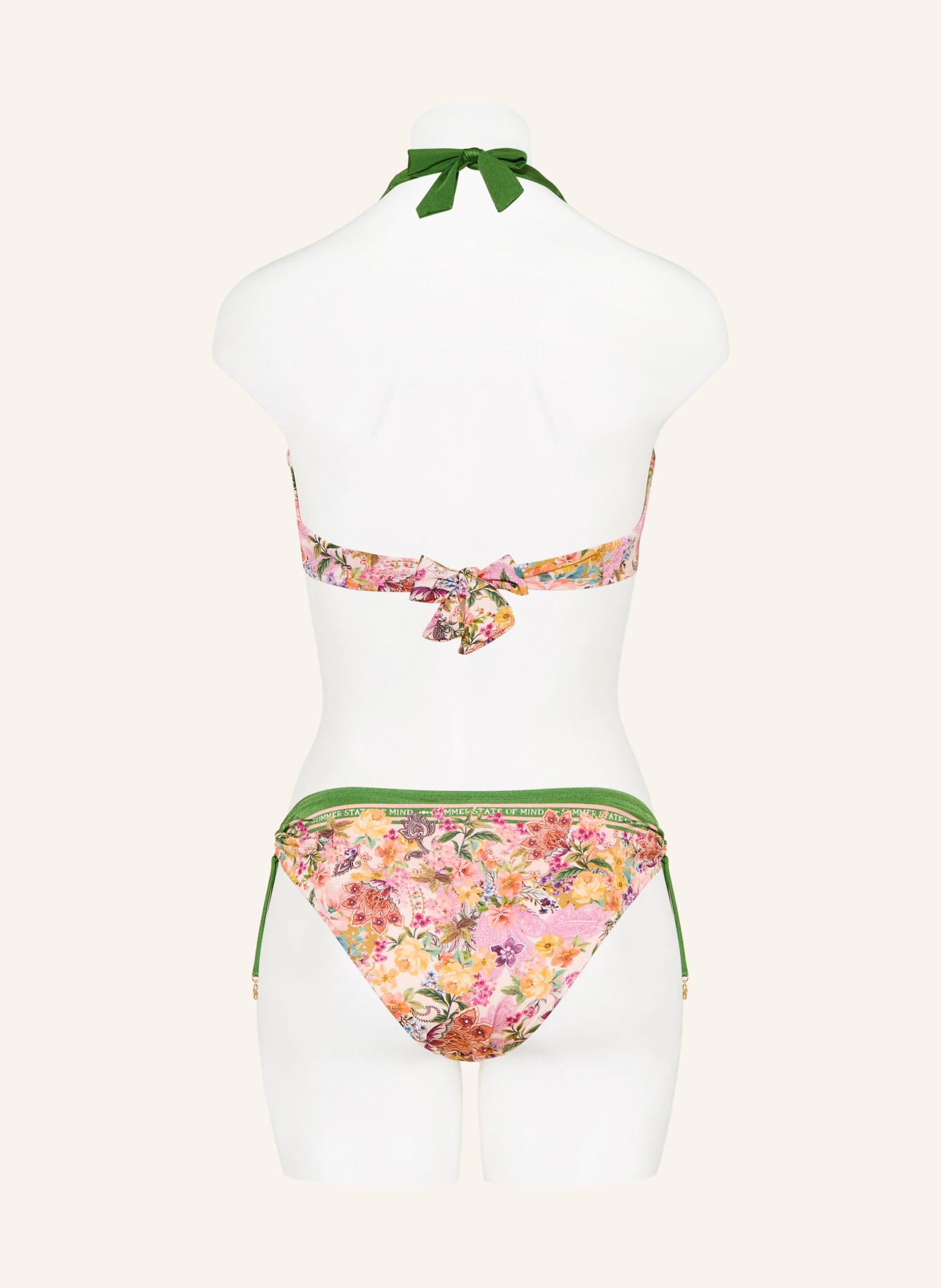 watercult Bügel-Bikini-Top PRETTY BOHO: PINK / HELLORANGE / GRÜN