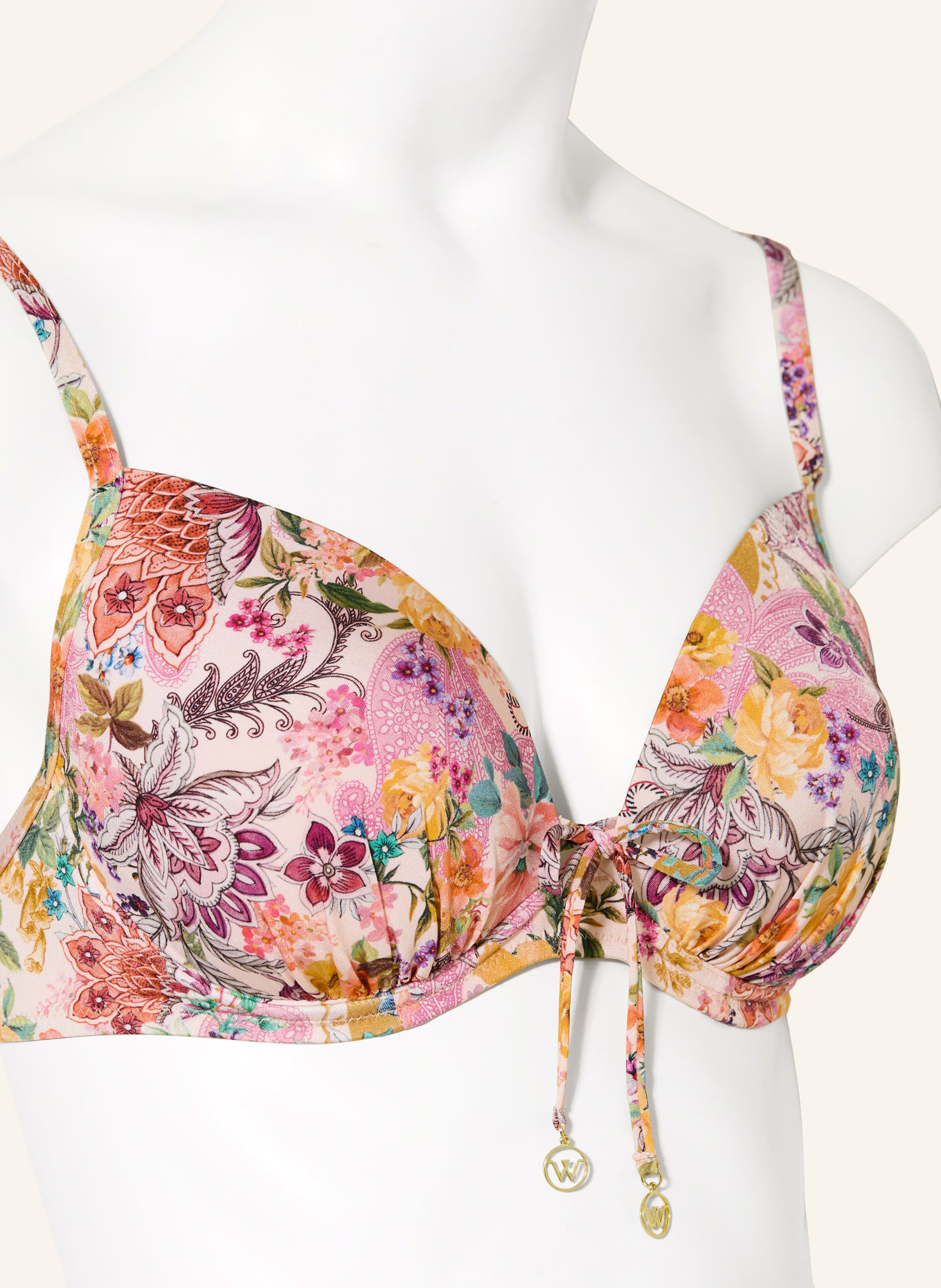 watercult Bügel-Bikini-Top PRETTY BOHO: PINK / LILA / HELLORANGE