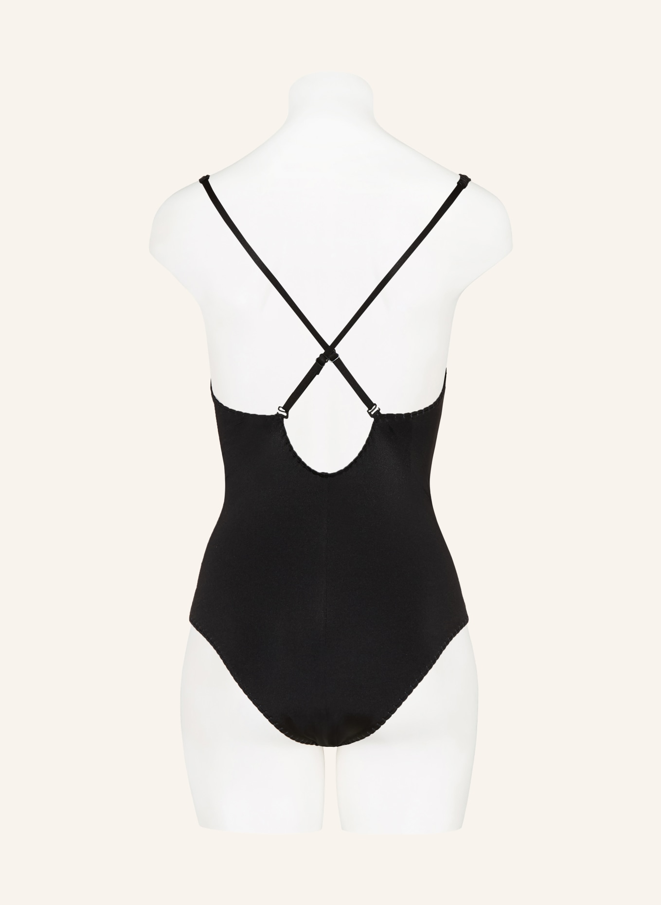 watercult Plavky CRAFTED ESSENTIALS s výřezem: ČERNÁ