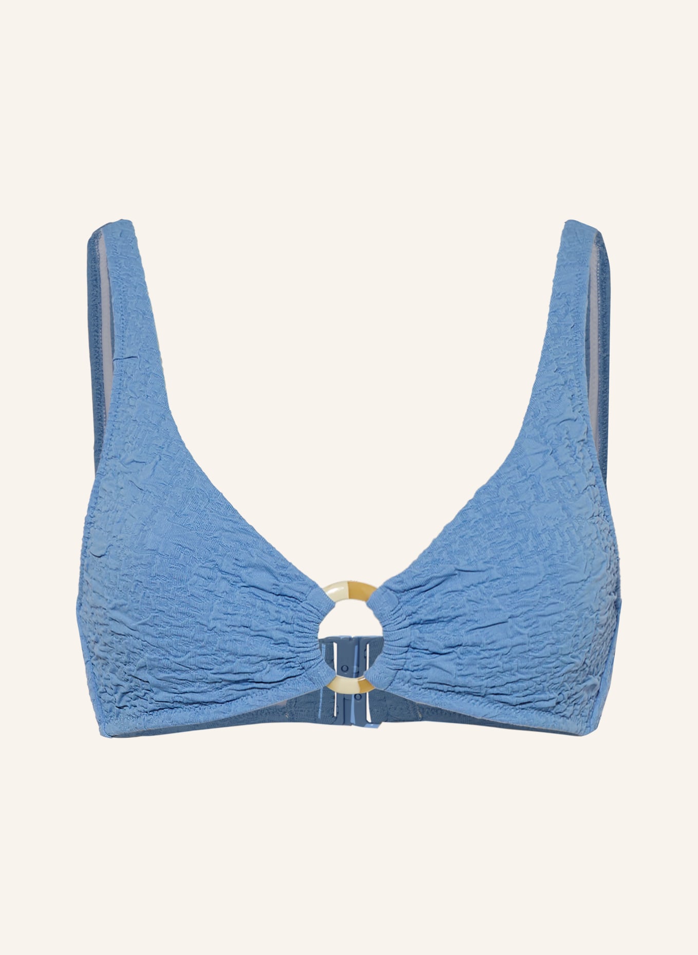 watercult Bralette-Bikini-Top TIDAL TEXTURE: HELLBLAU