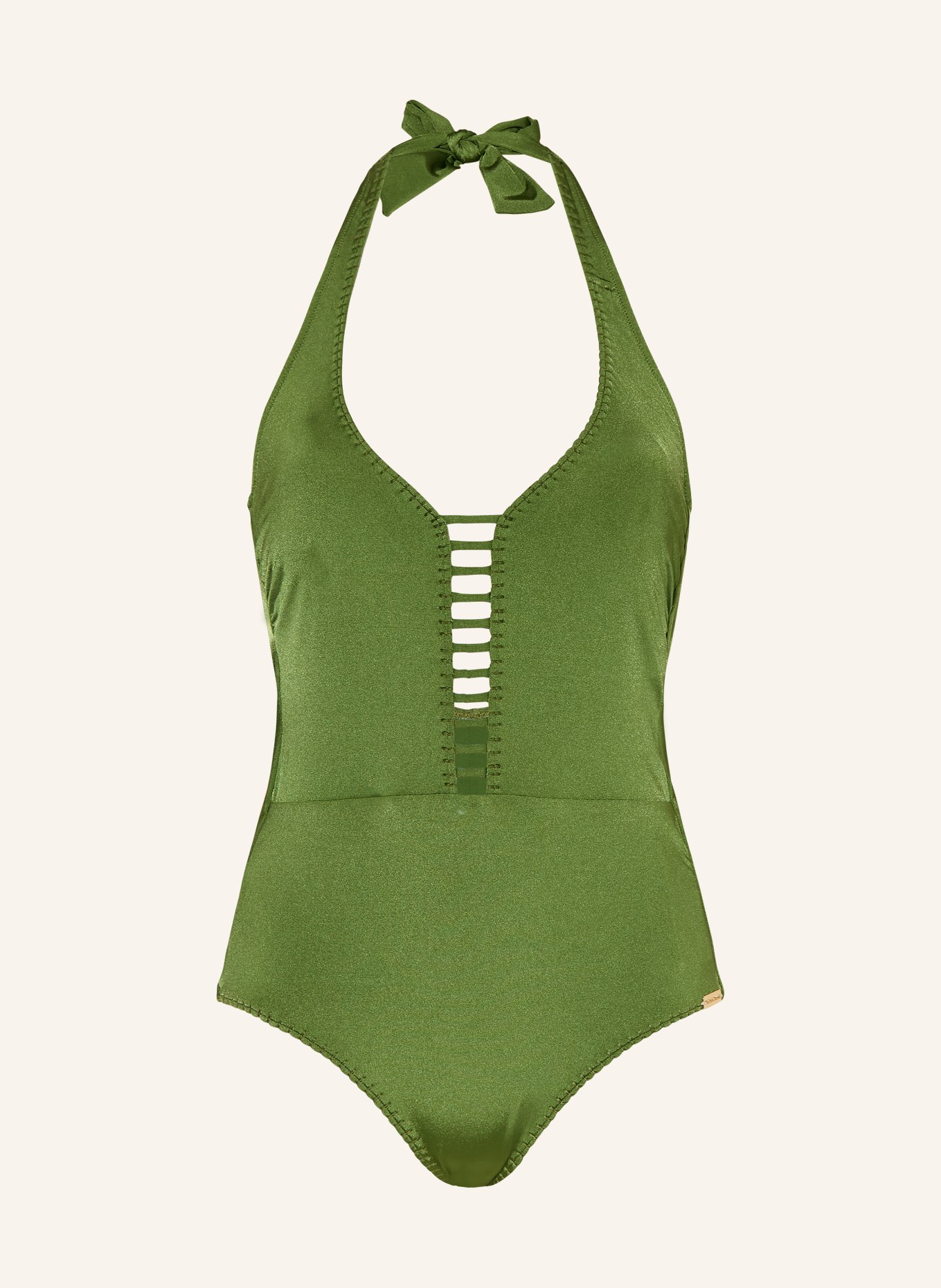 watercult Neckholder-Badeanzug CRAFTED ESSENTIALS: OLIV