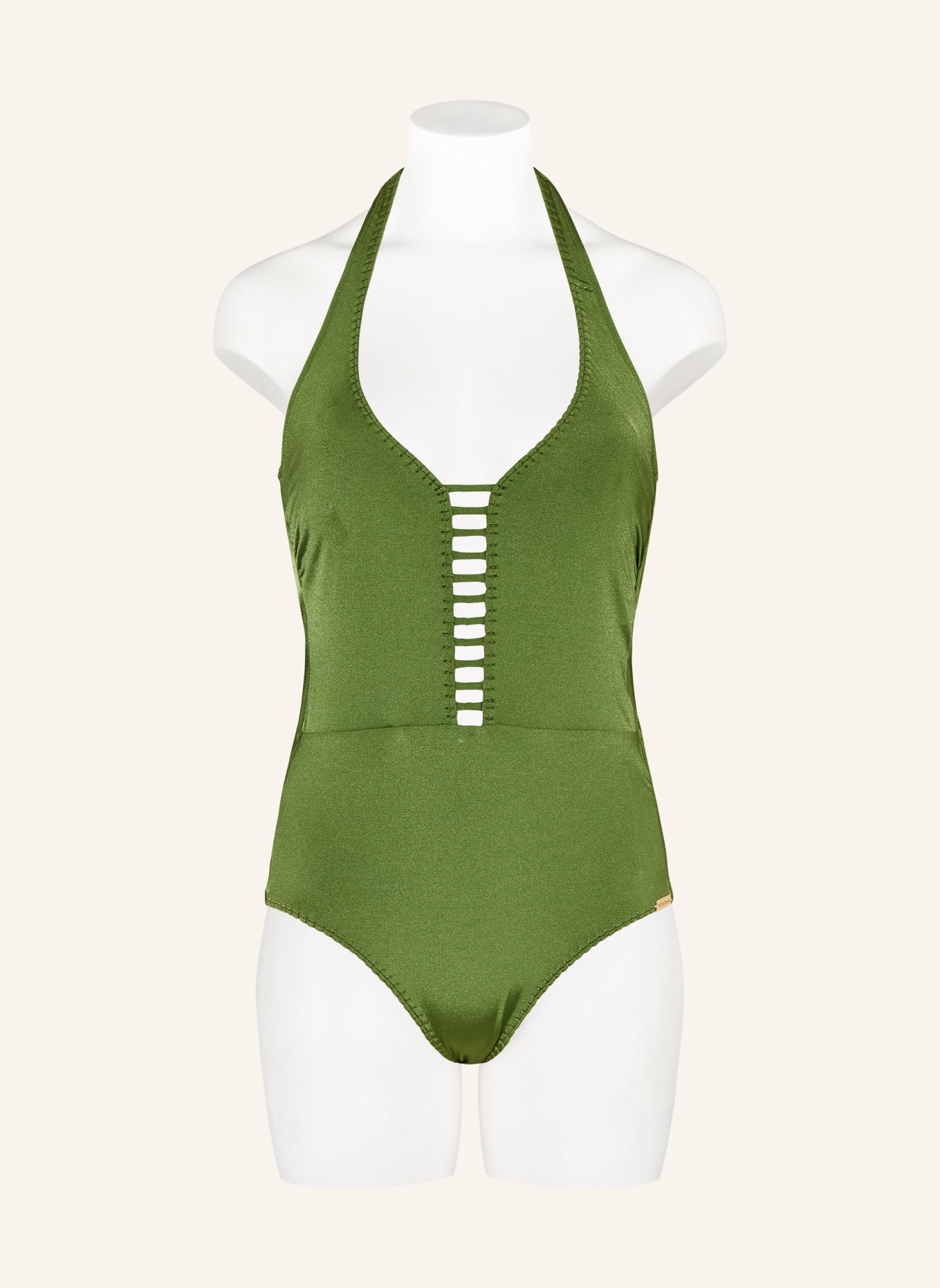 watercult Neckholder-Badeanzug CRAFTED ESSENTIALS: OLIV