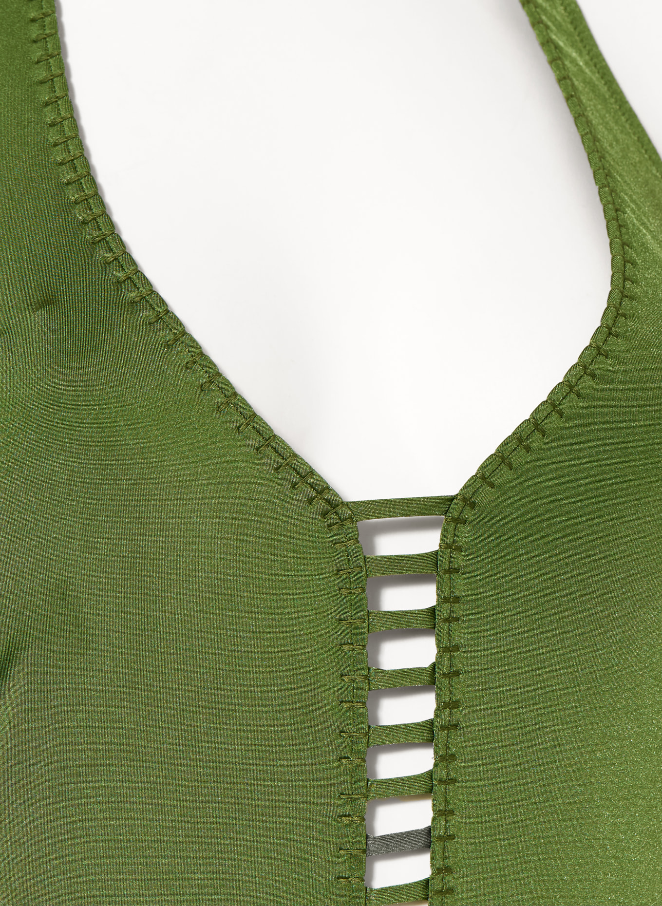 watercult Neckholder-Badeanzug CRAFTED ESSENTIALS: OLIV