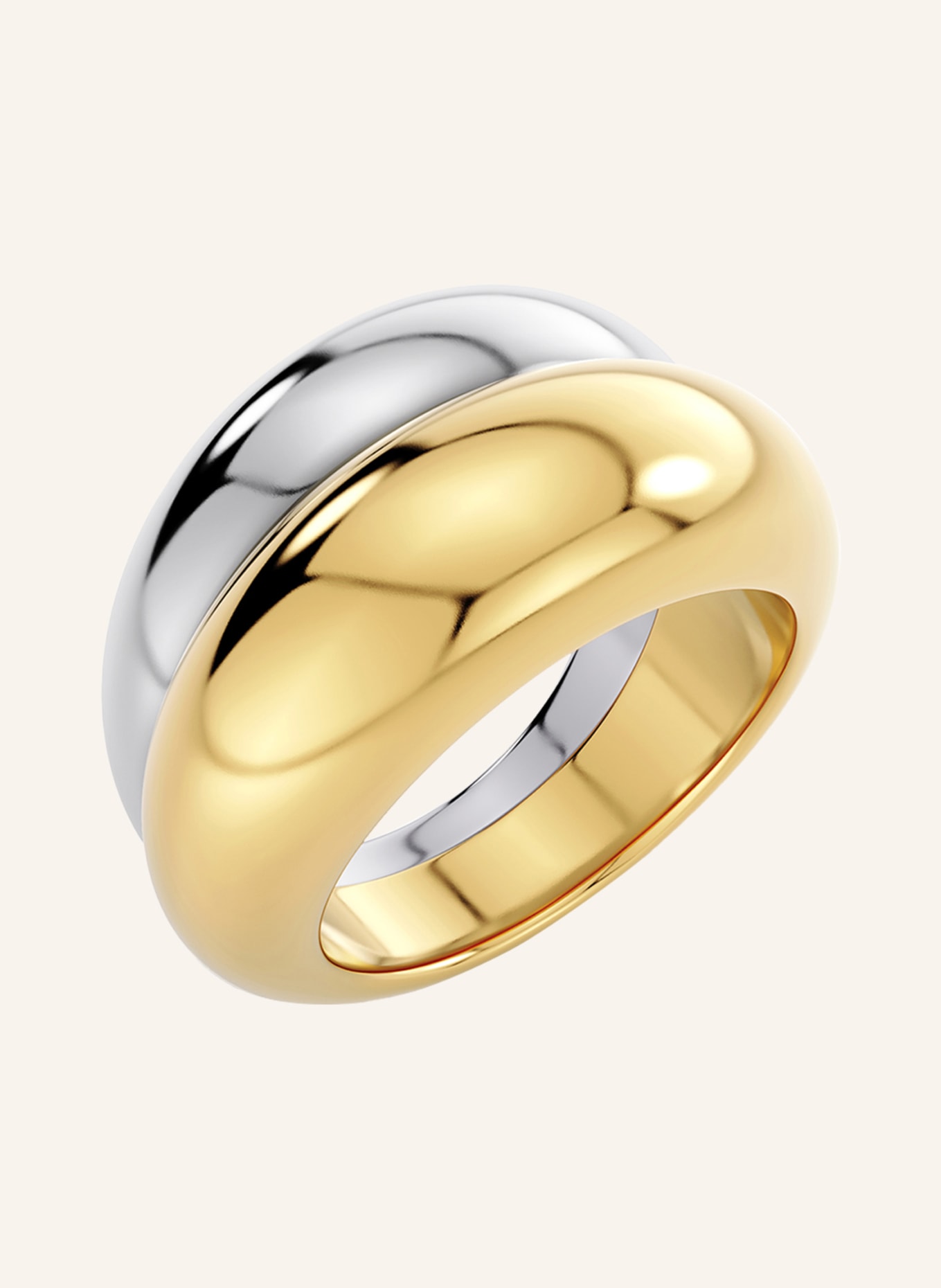 EDBLAD Ring FURO DUO: SILBER / GOLD