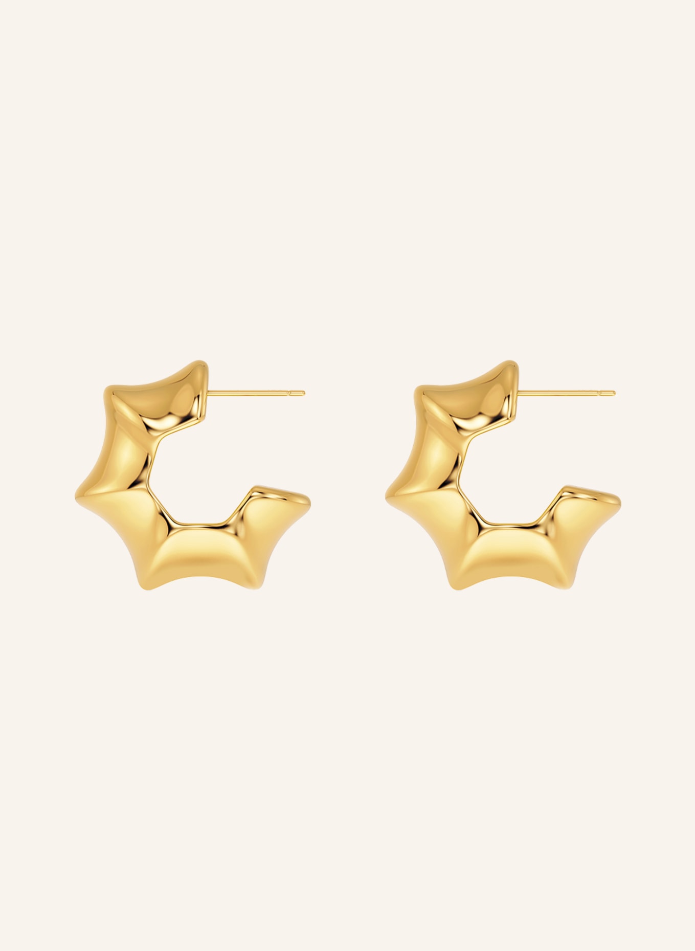 EDBLAD CANE hoop earrings: GOLD