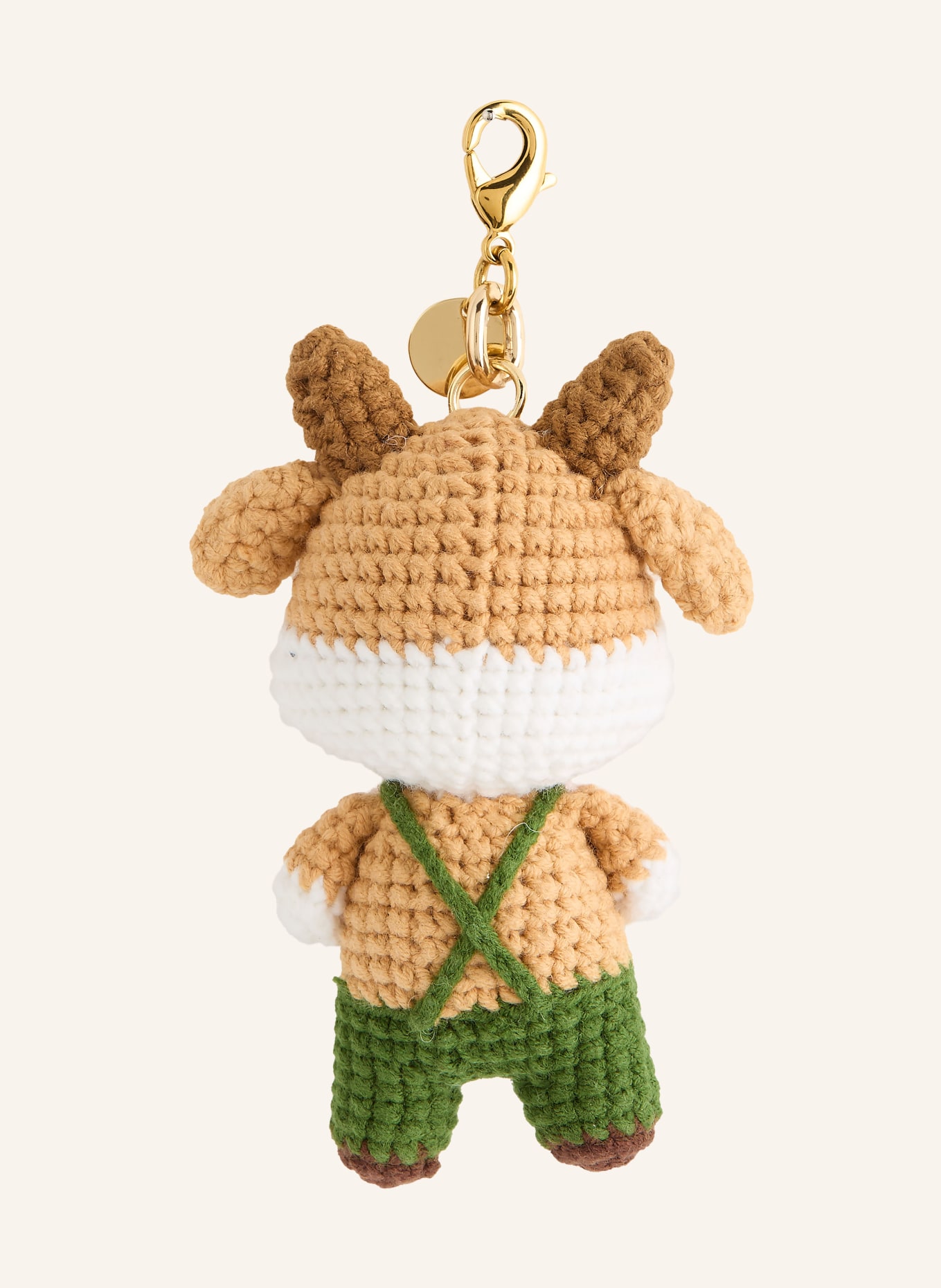 CHEEKY CHAIN MUNICH Brelok do toreb MR BULL: CAMELOWY / ZIELONY / BIAŁY