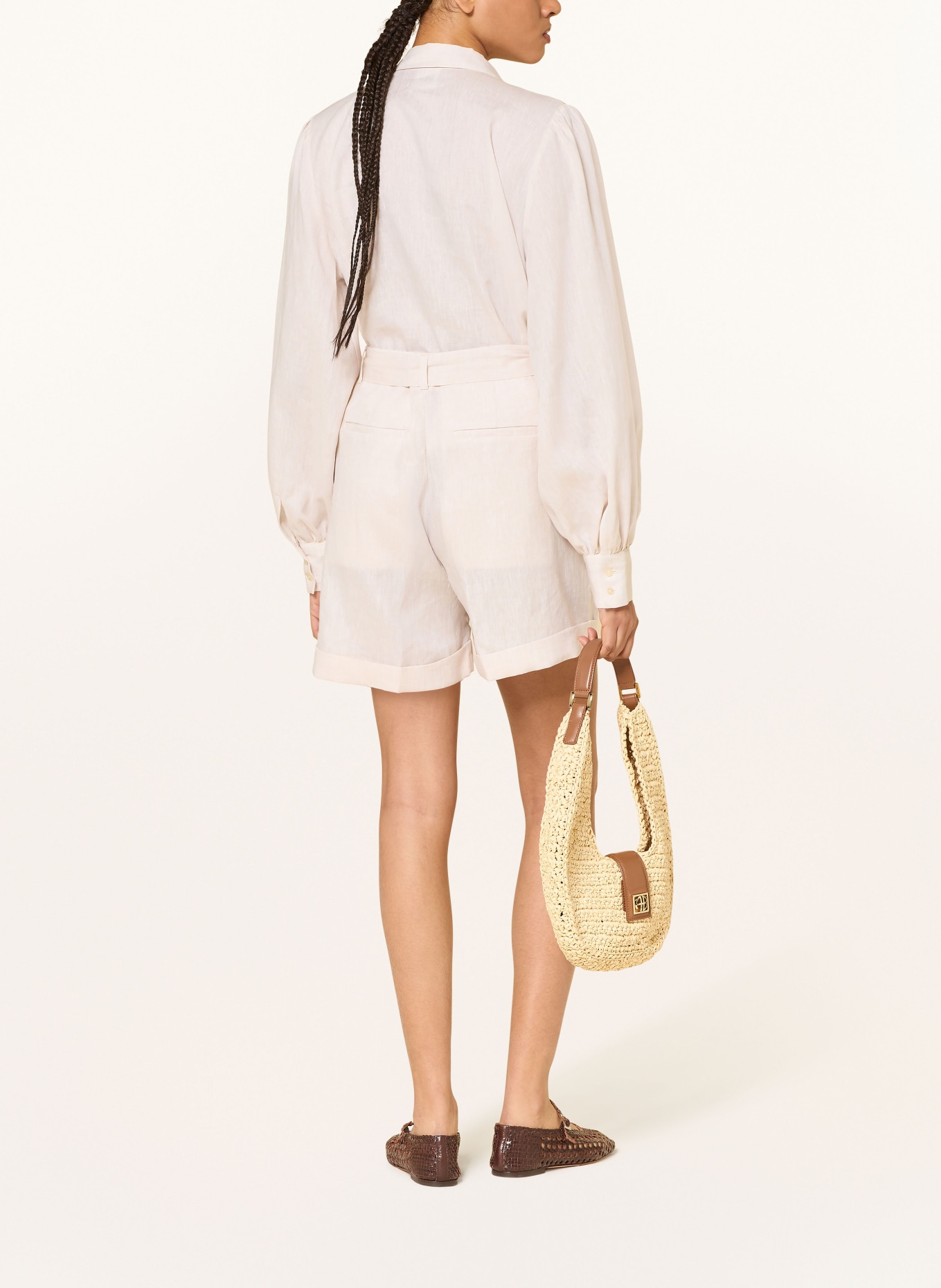 ÉMANOU Lněná košile: KRÉMOVÁ