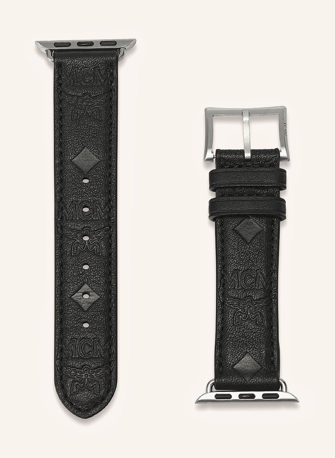 MCM Armband für Apple Watch: SCHWARZ