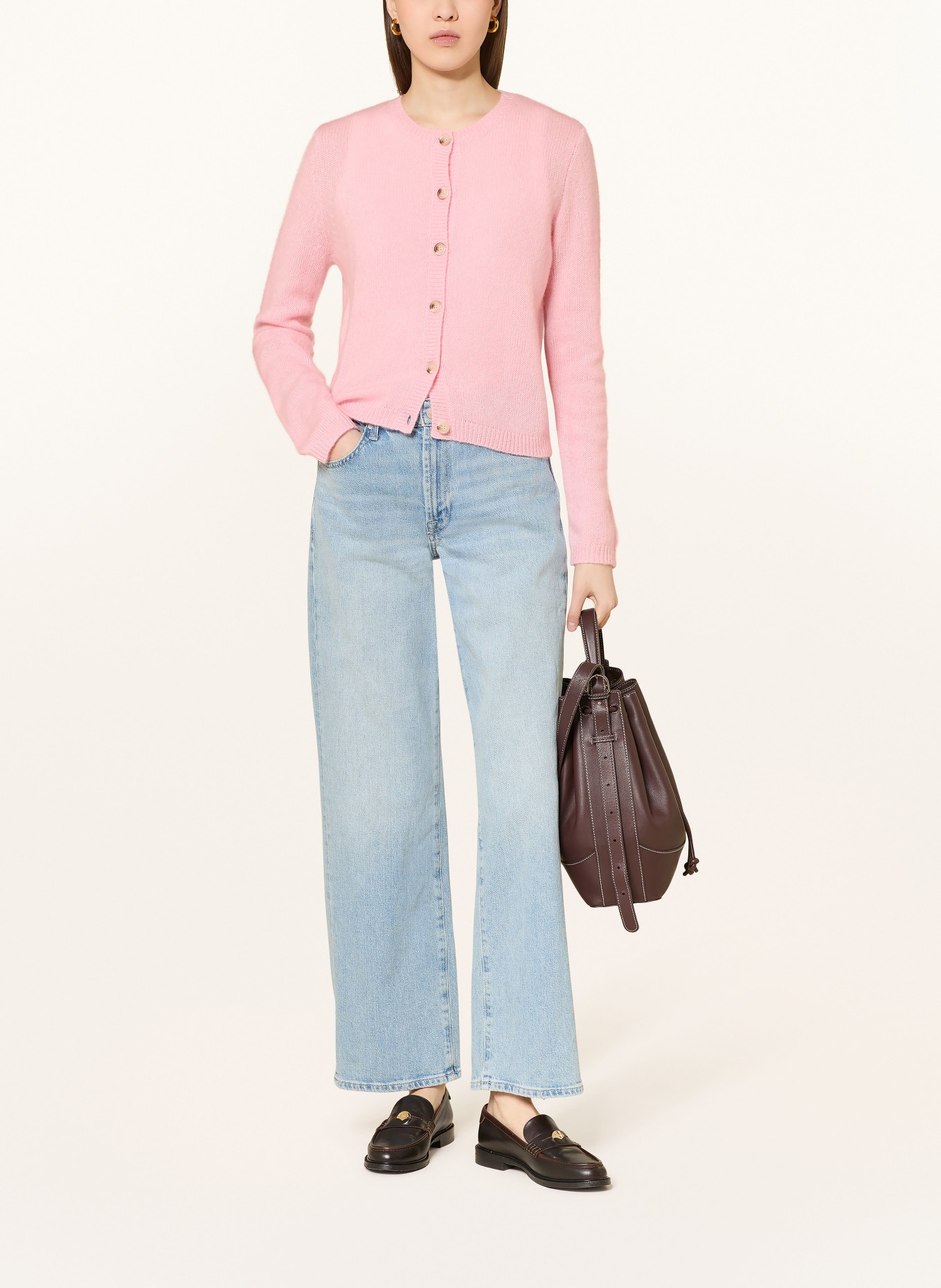 MRS & HUGS Strickjacke mit Cashmere: ROSA