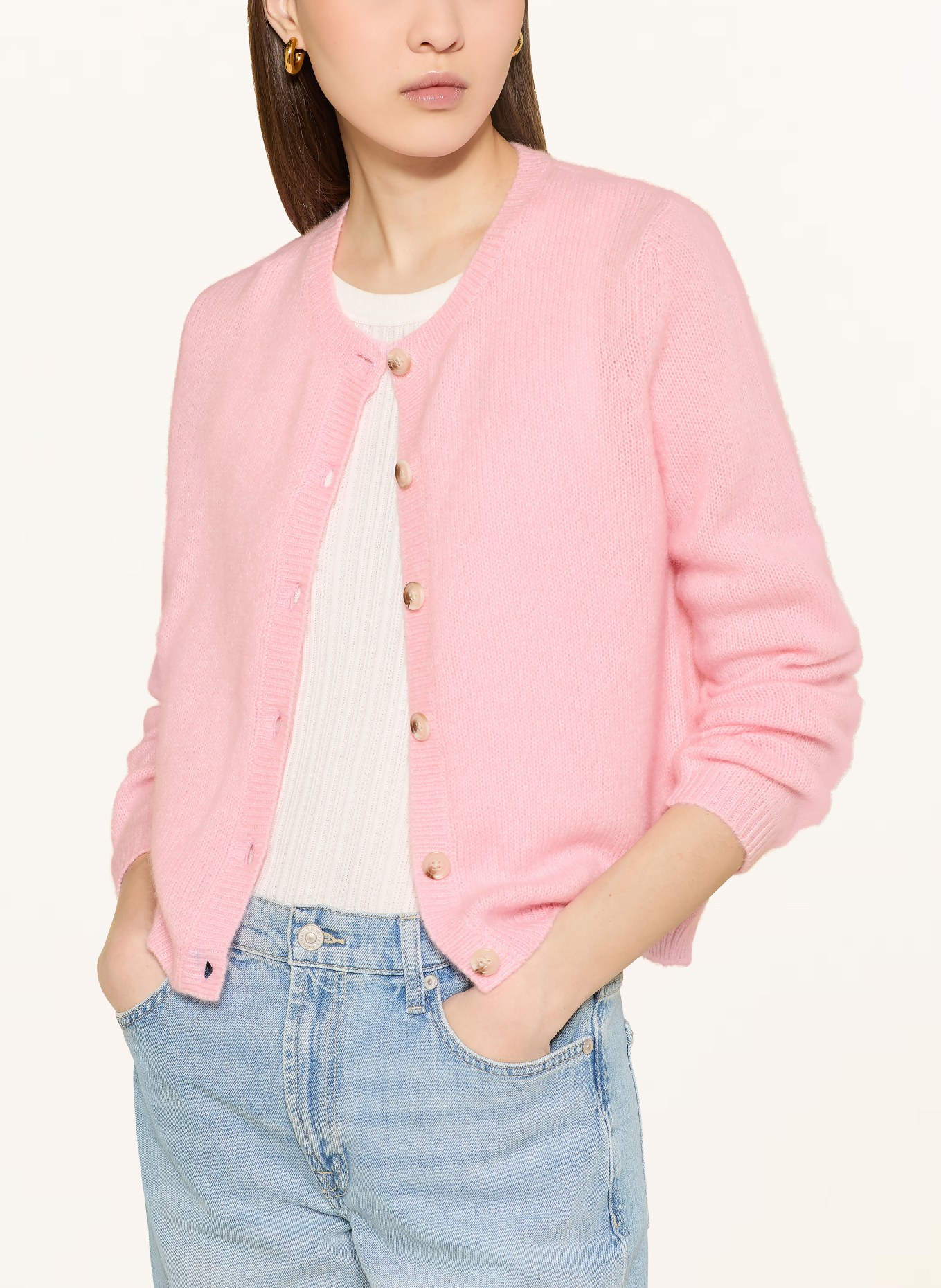 MRS & HUGS Strickjacke mit Cashmere: ROSA