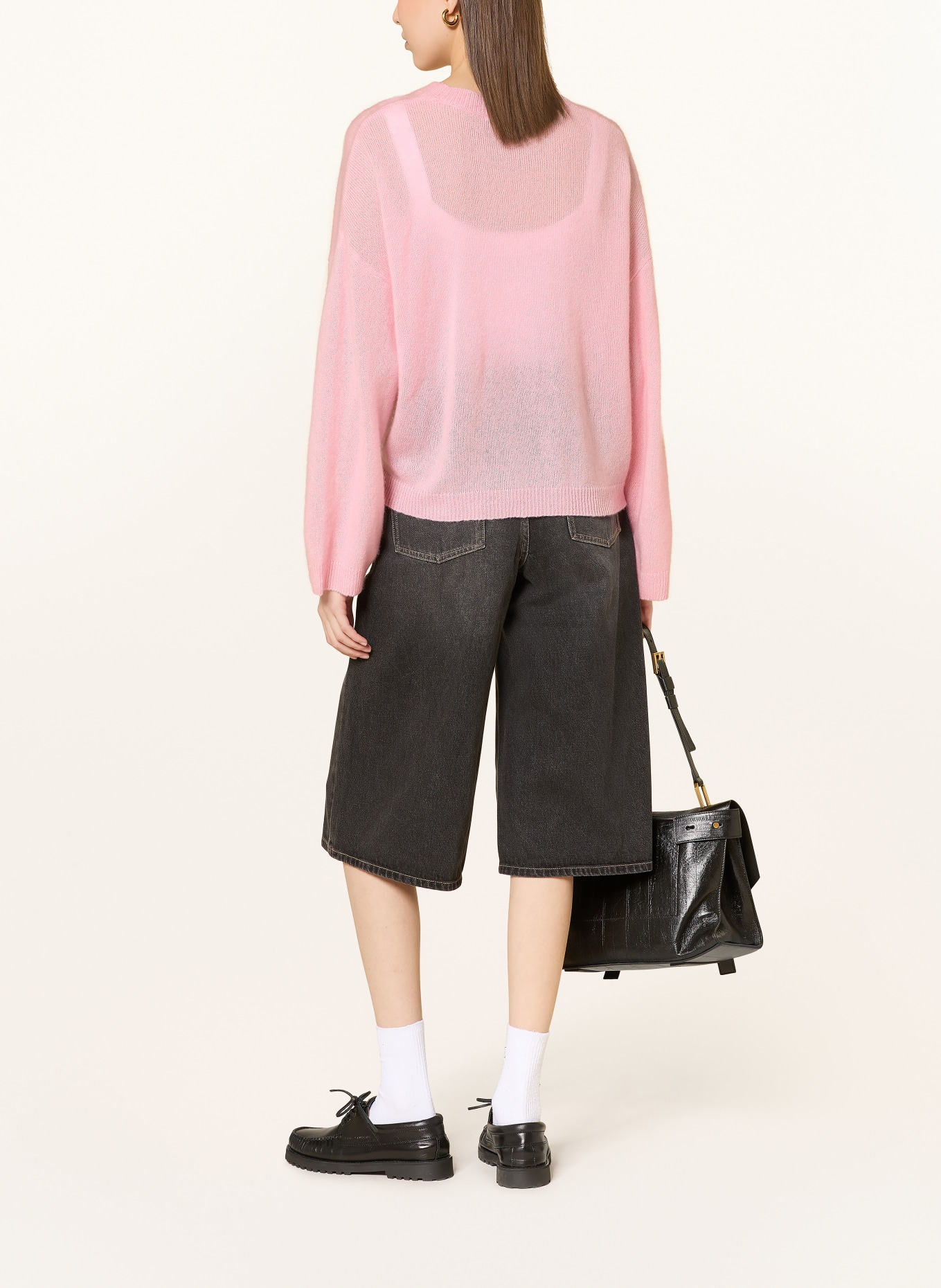 MRS & HUGS Svetr s kašmírem: RŮŽOVÁ