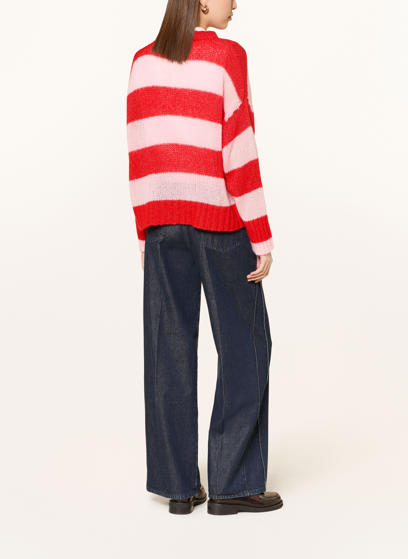 MRS & HUGS Pullover mit Cashmere: HELLROSA / PINK