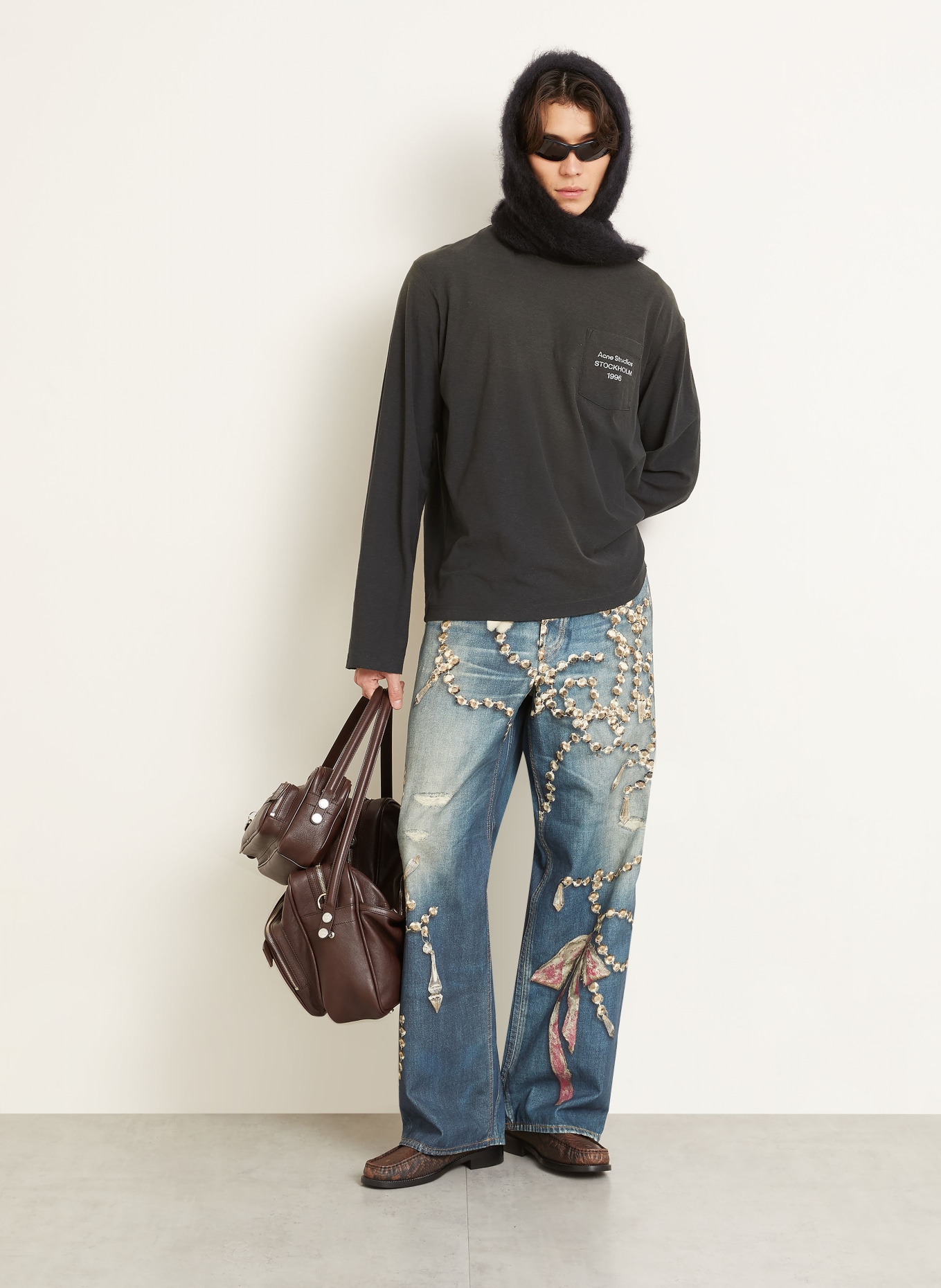 Acne Studios Dżinsy o regularnym kroju: AUZ MID BLUE