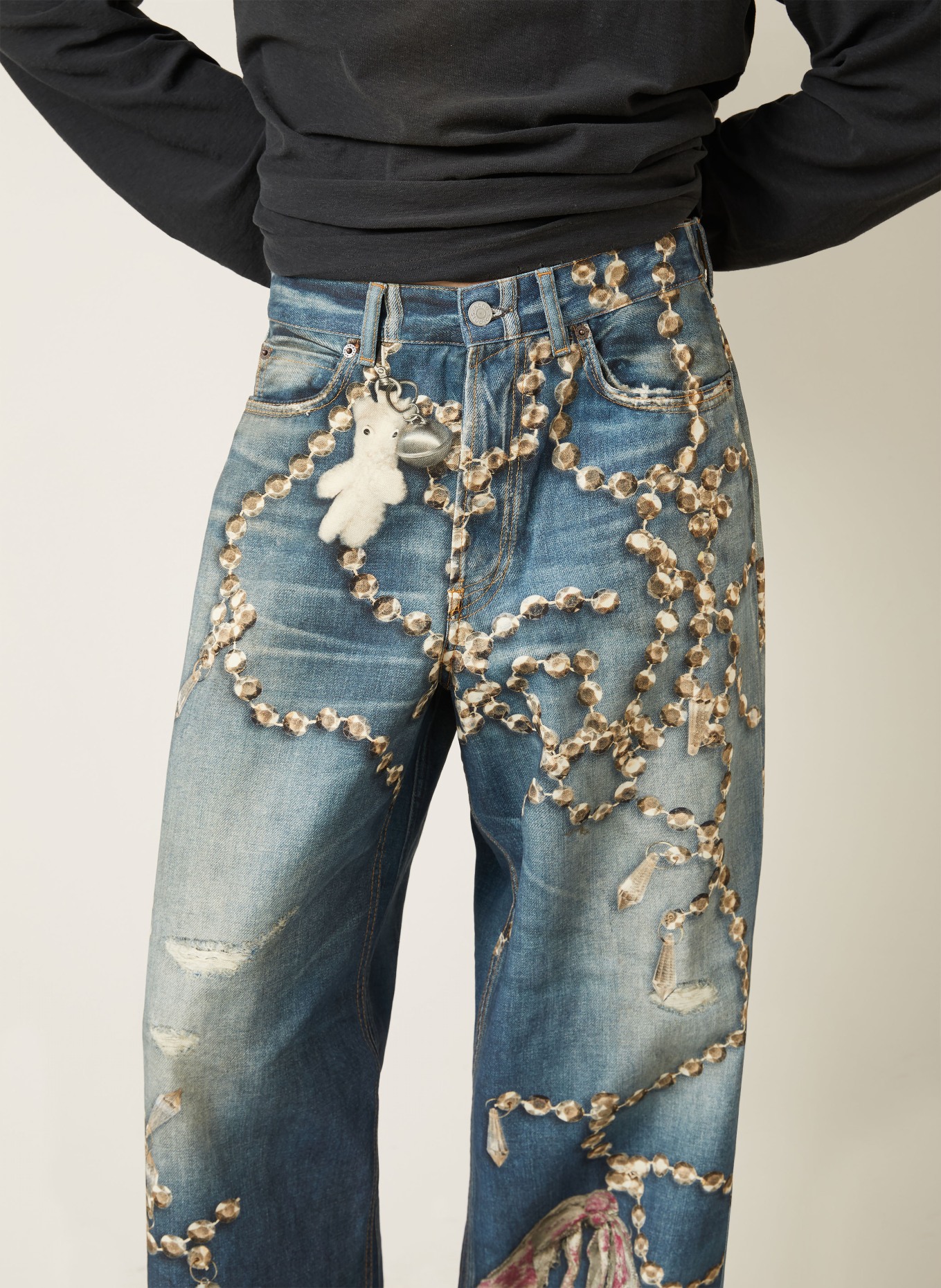 Acne Studios Dżinsy o regularnym kroju: AUZ MID BLUE