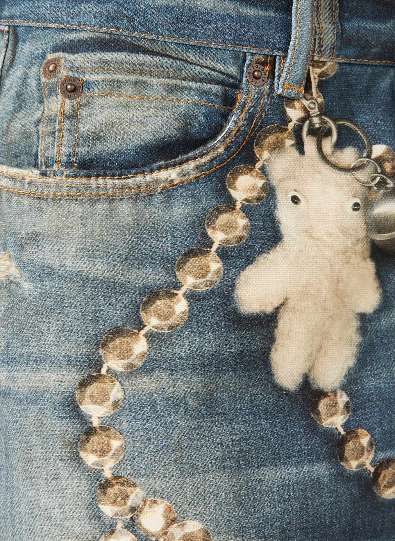 Acne Studios Dżinsy o regularnym kroju: AUZ MID BLUE