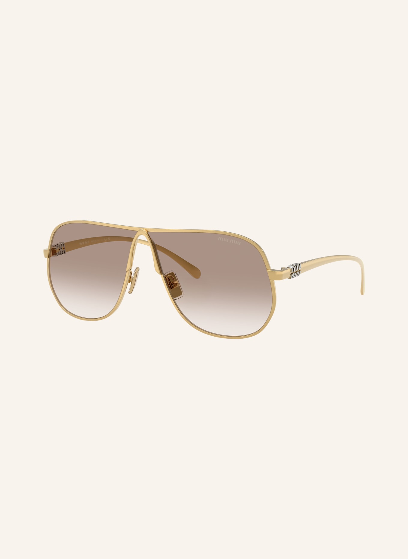 MIU MIU Sonnenbrille MU A56S: Gold/ ROSÈ VERLAUF