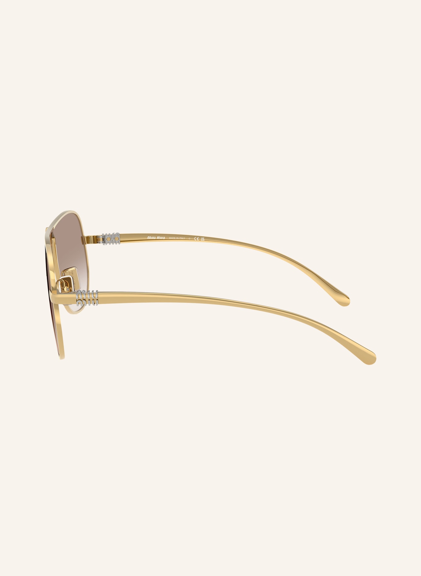 MIU MIU Sonnenbrille MU A56S: Gold/ ROSÈ VERLAUF