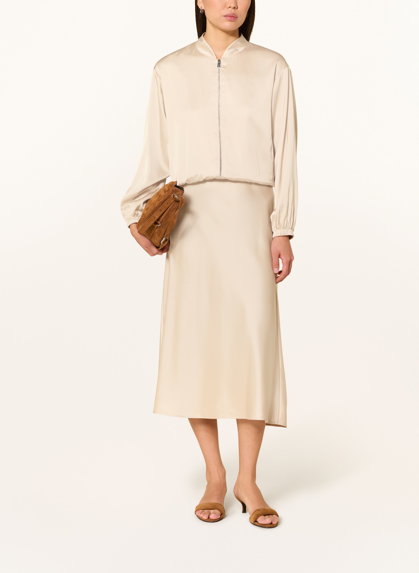 comma Satinblouson: CREME