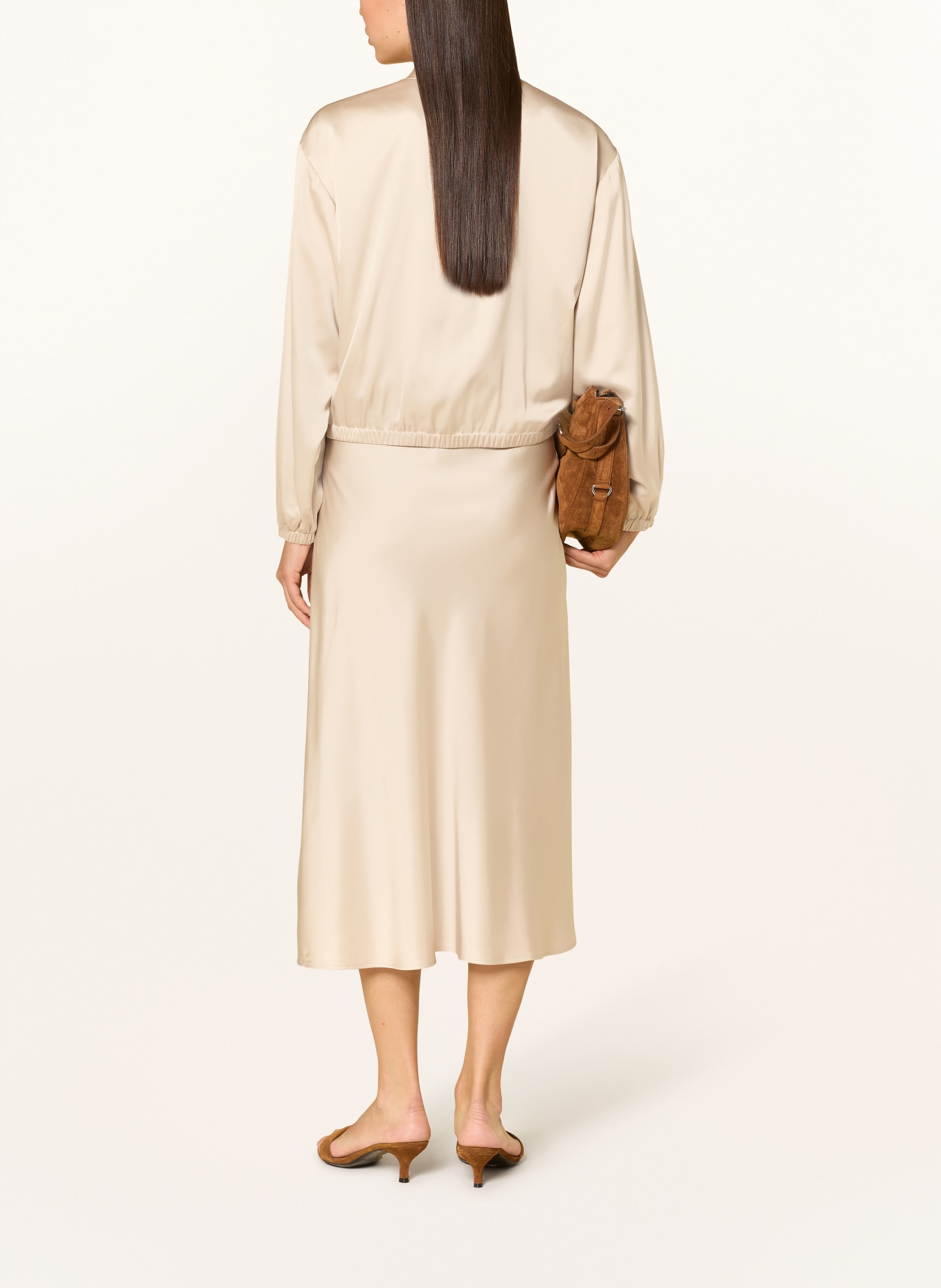 comma Satinblouson: CREME