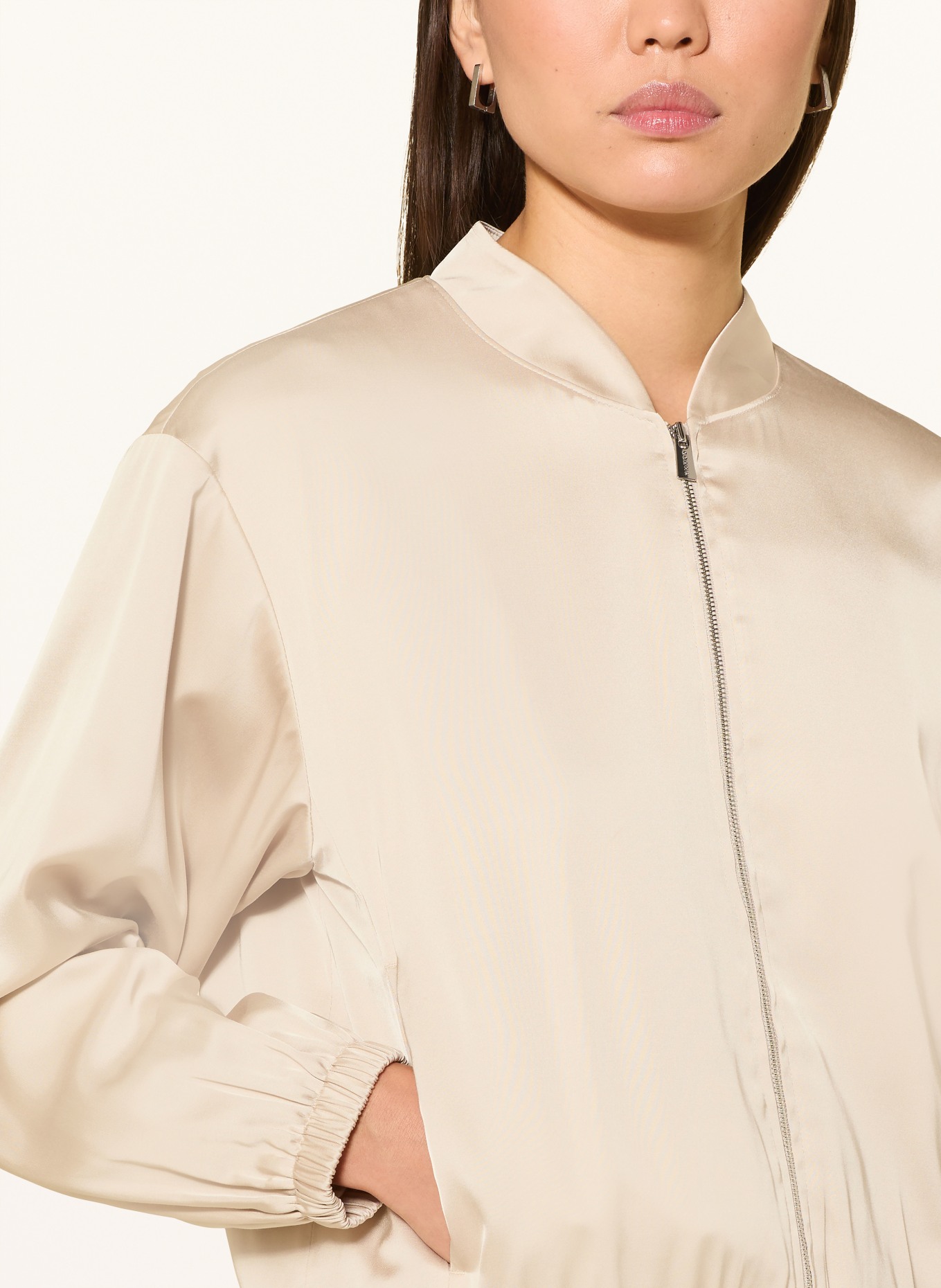 comma Satinblouson: CREME