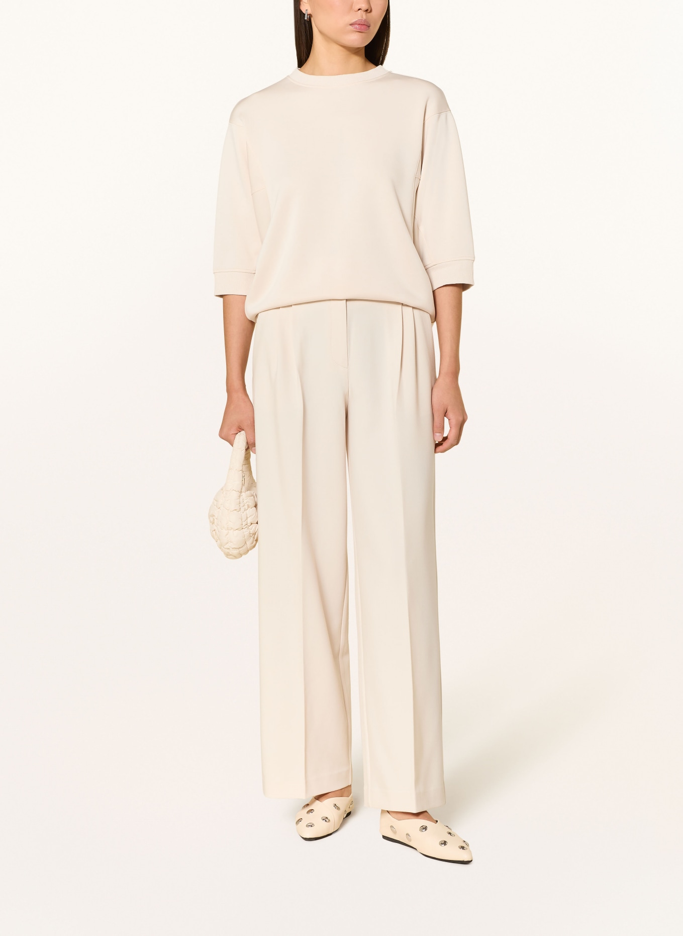 comma Marlene-broek: CRÈME