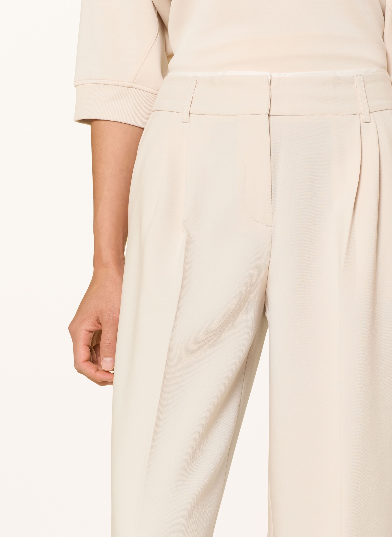 comma Marlene-broek: CRÈME