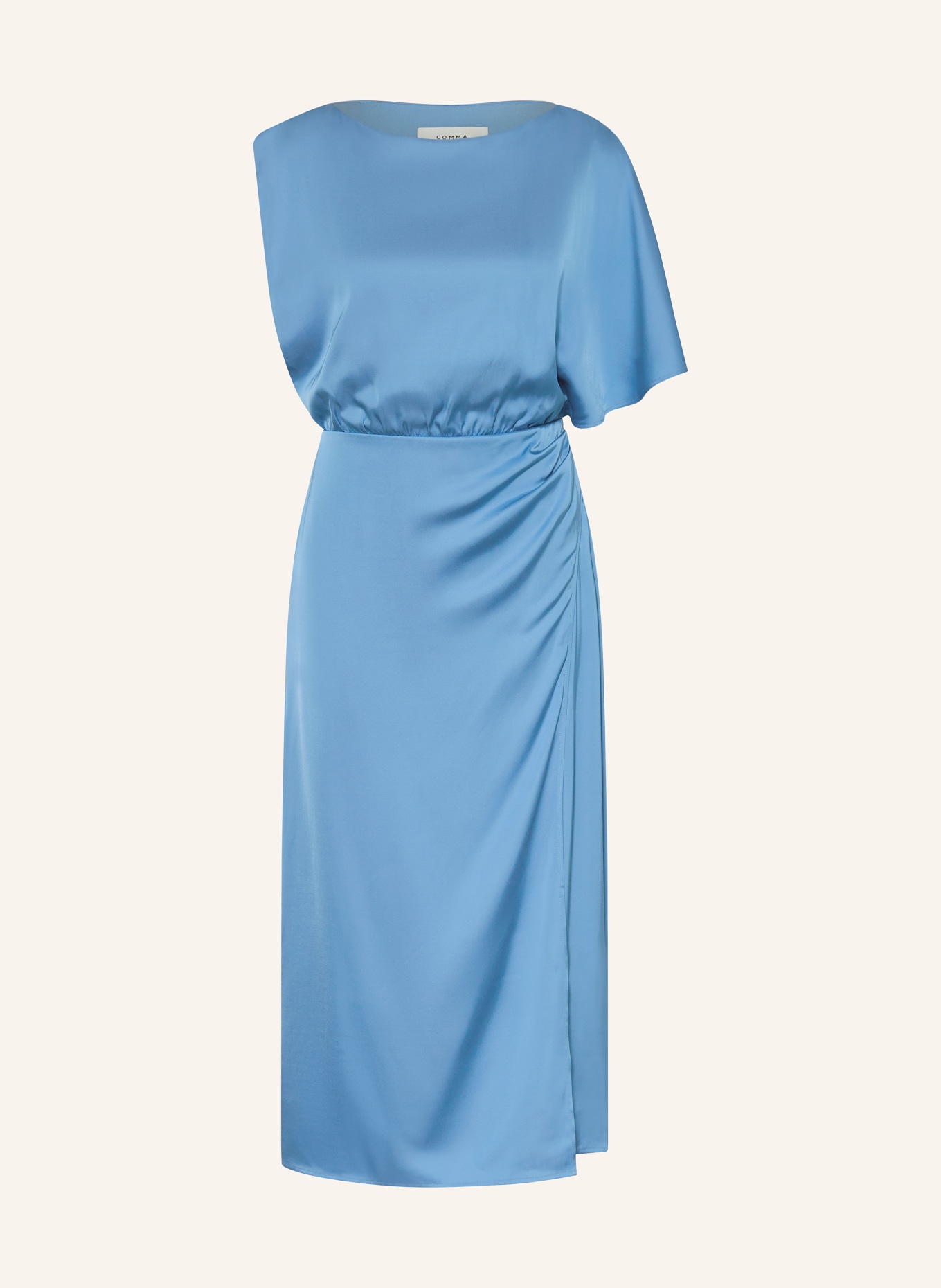 comma Satinkleid: BLAU