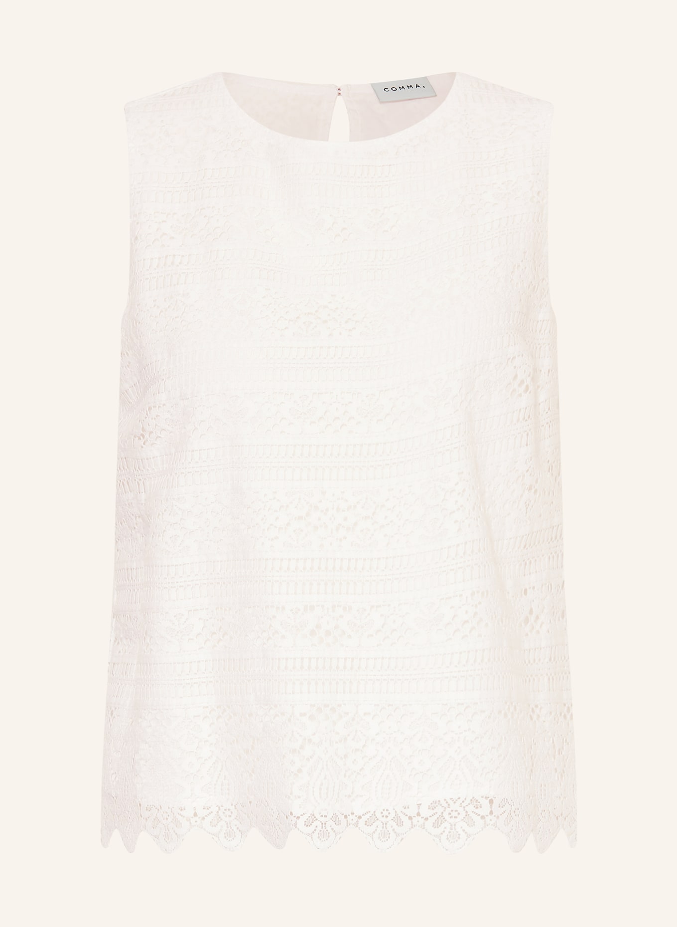 comma Spitzentop: ECRU