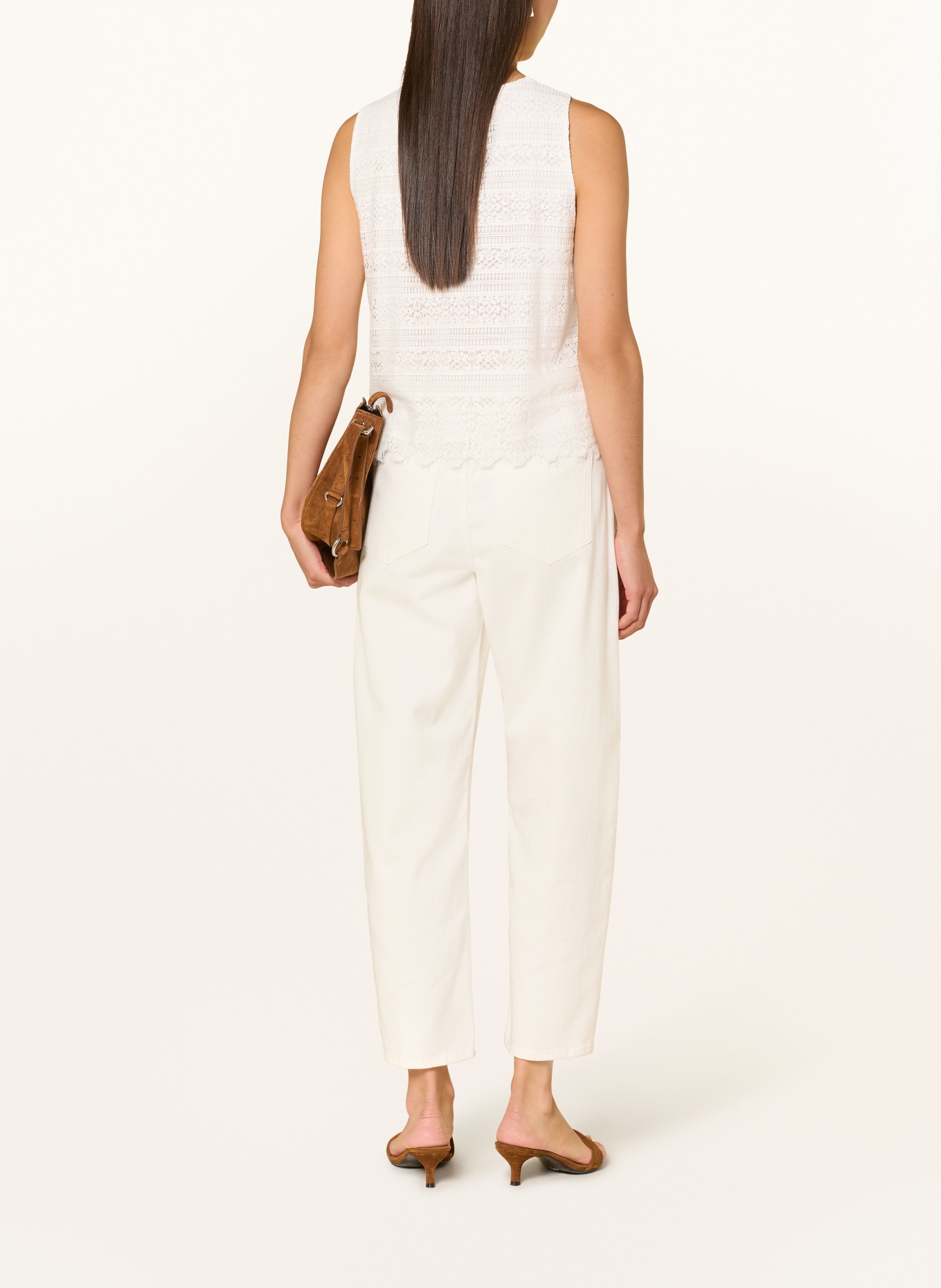 comma Spitzentop: ECRU