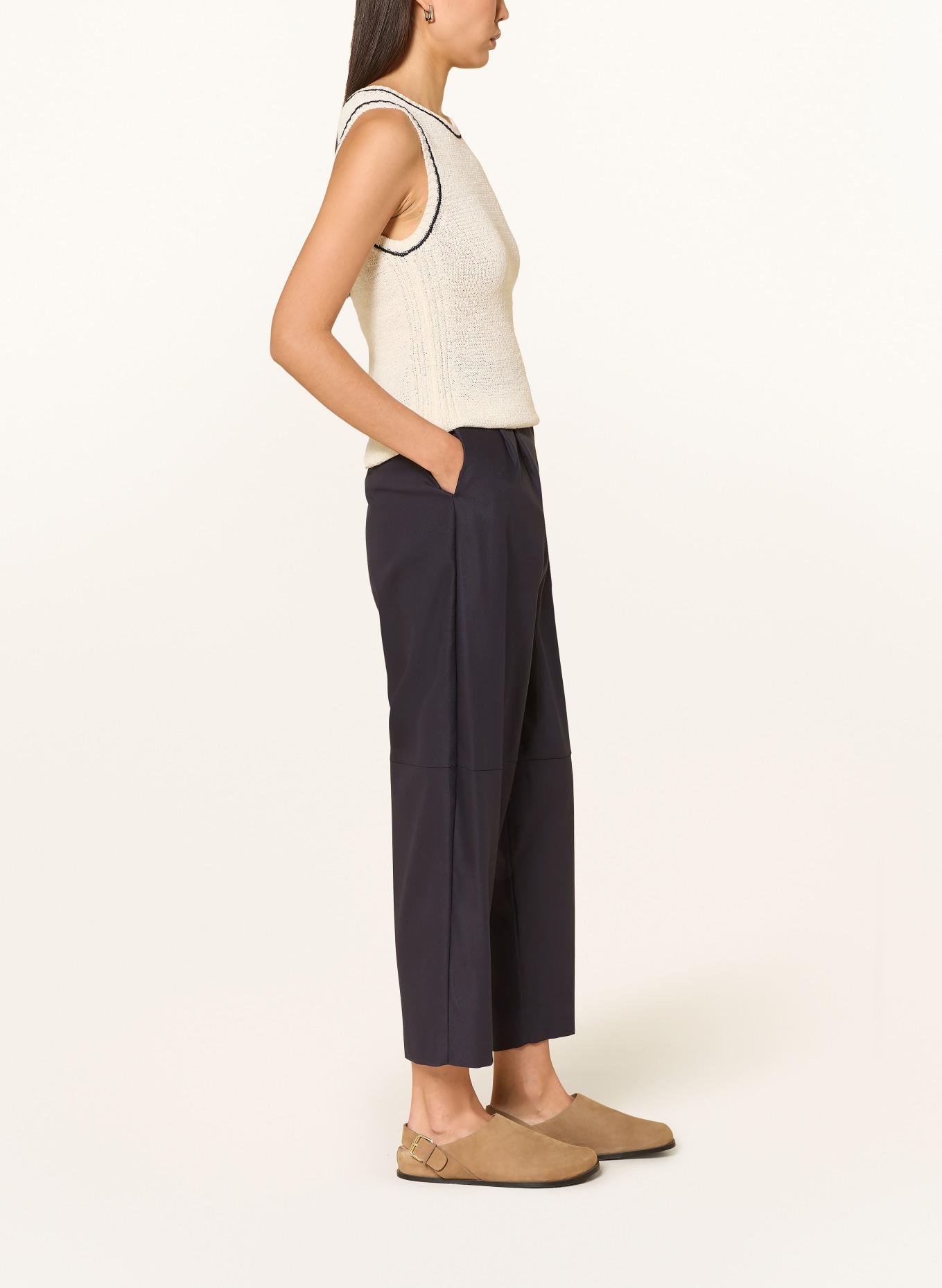 comma Pantalon 7/8: BLEU FONCÉ