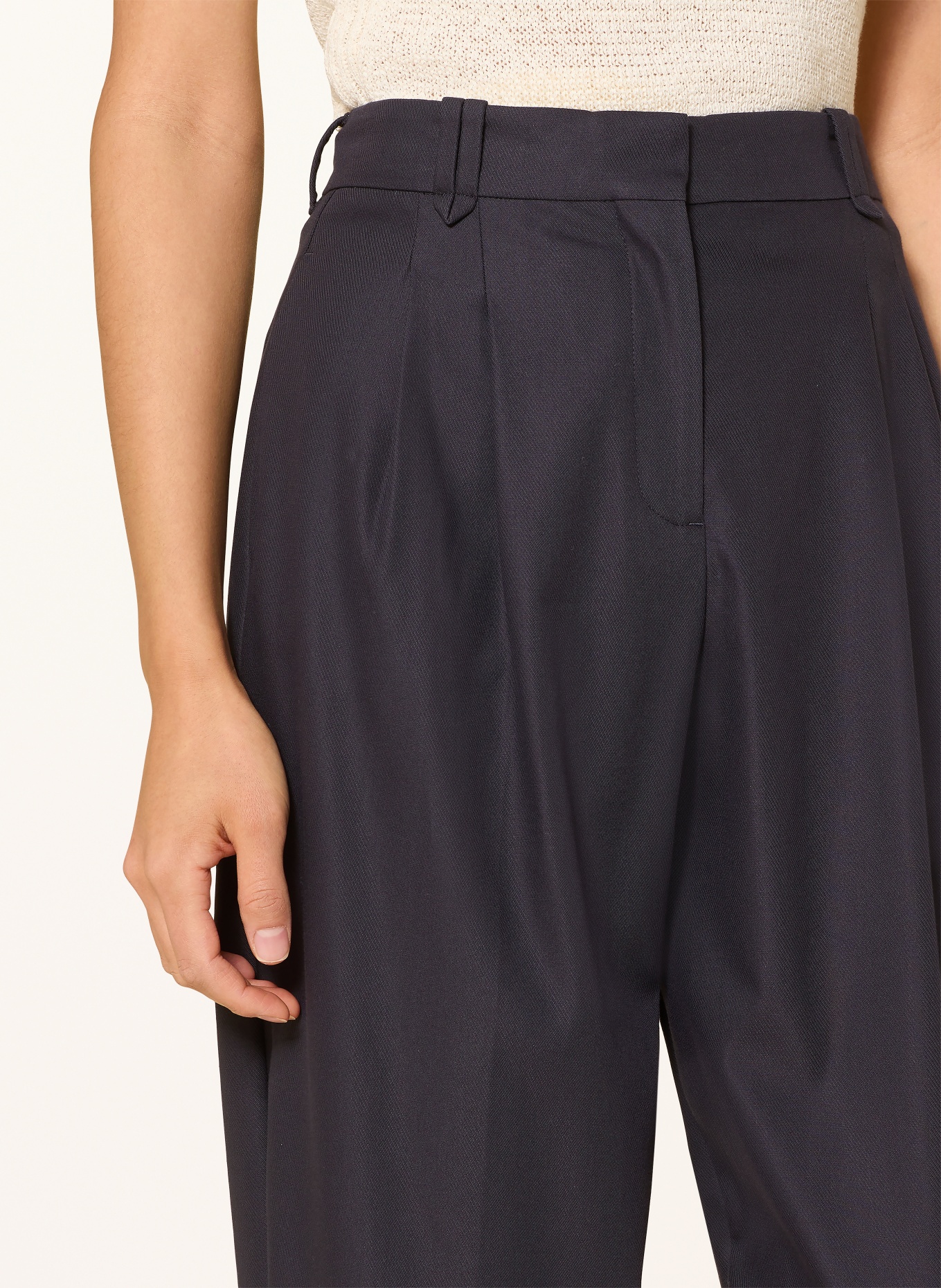 comma Pantalon 7/8: BLEU FONCÉ