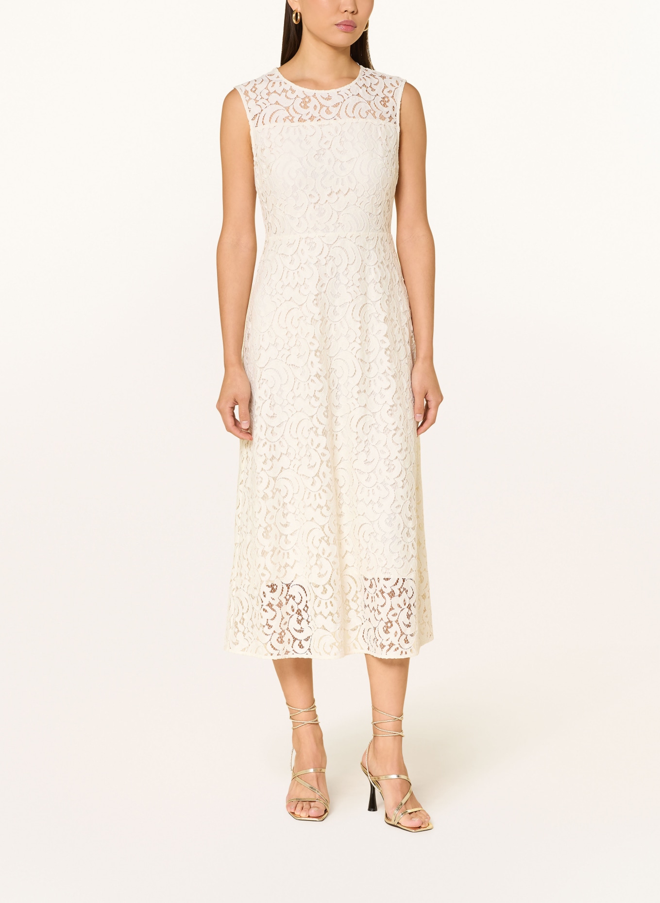 s.Oliver BLACK LABEL Spitzenkleid: WEISS