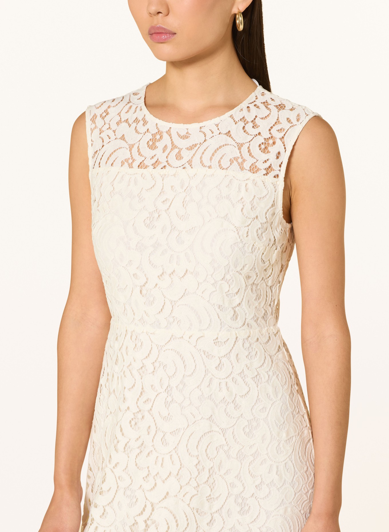 s.Oliver BLACK LABEL Spitzenkleid: WEISS