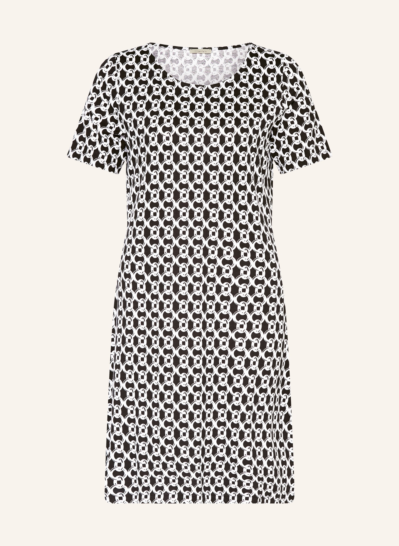 lilienfels Jerseykleid: SCHWARZ / WEISS