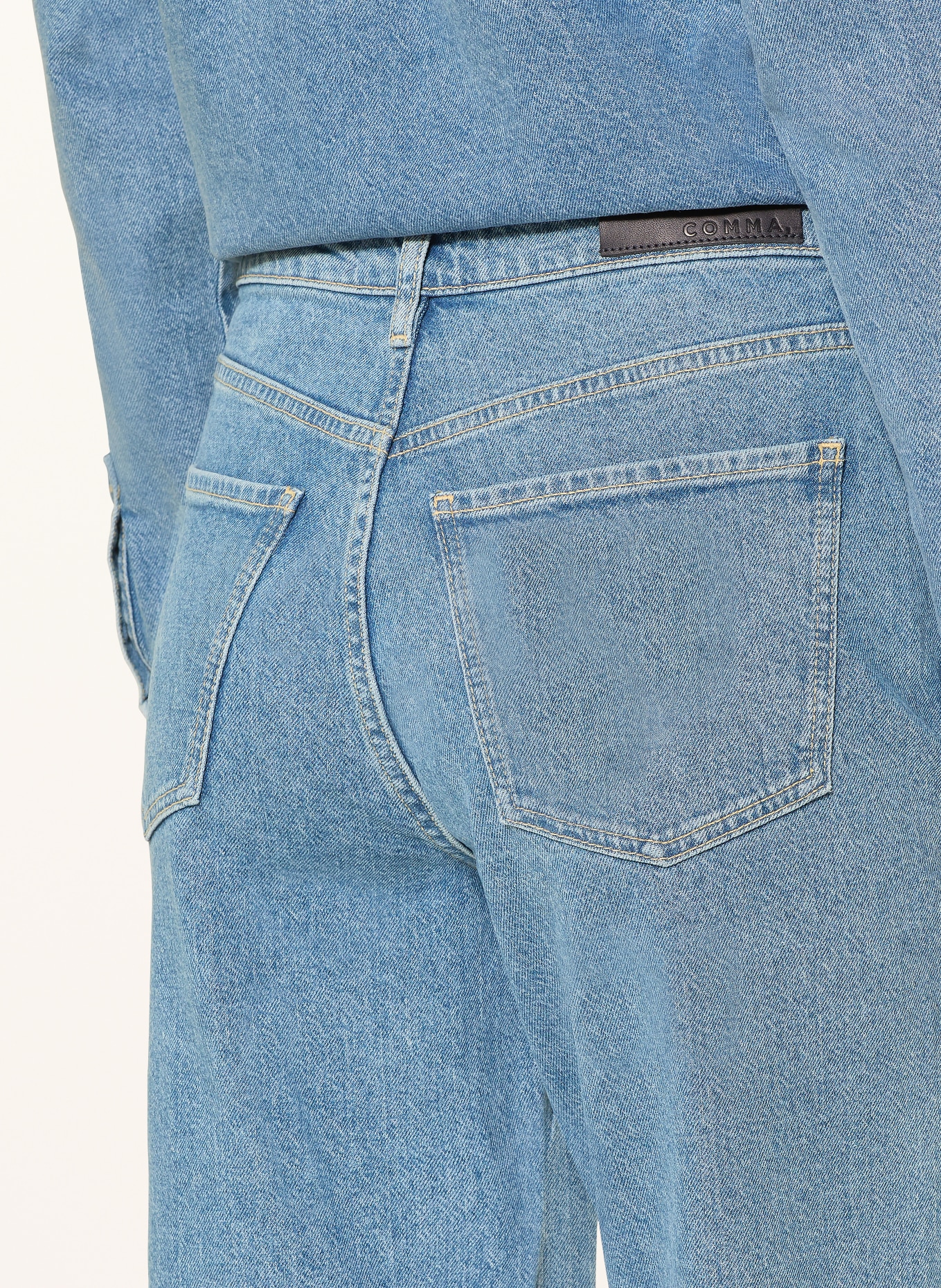 comma Straight Jeans: 55Z7 BLUE