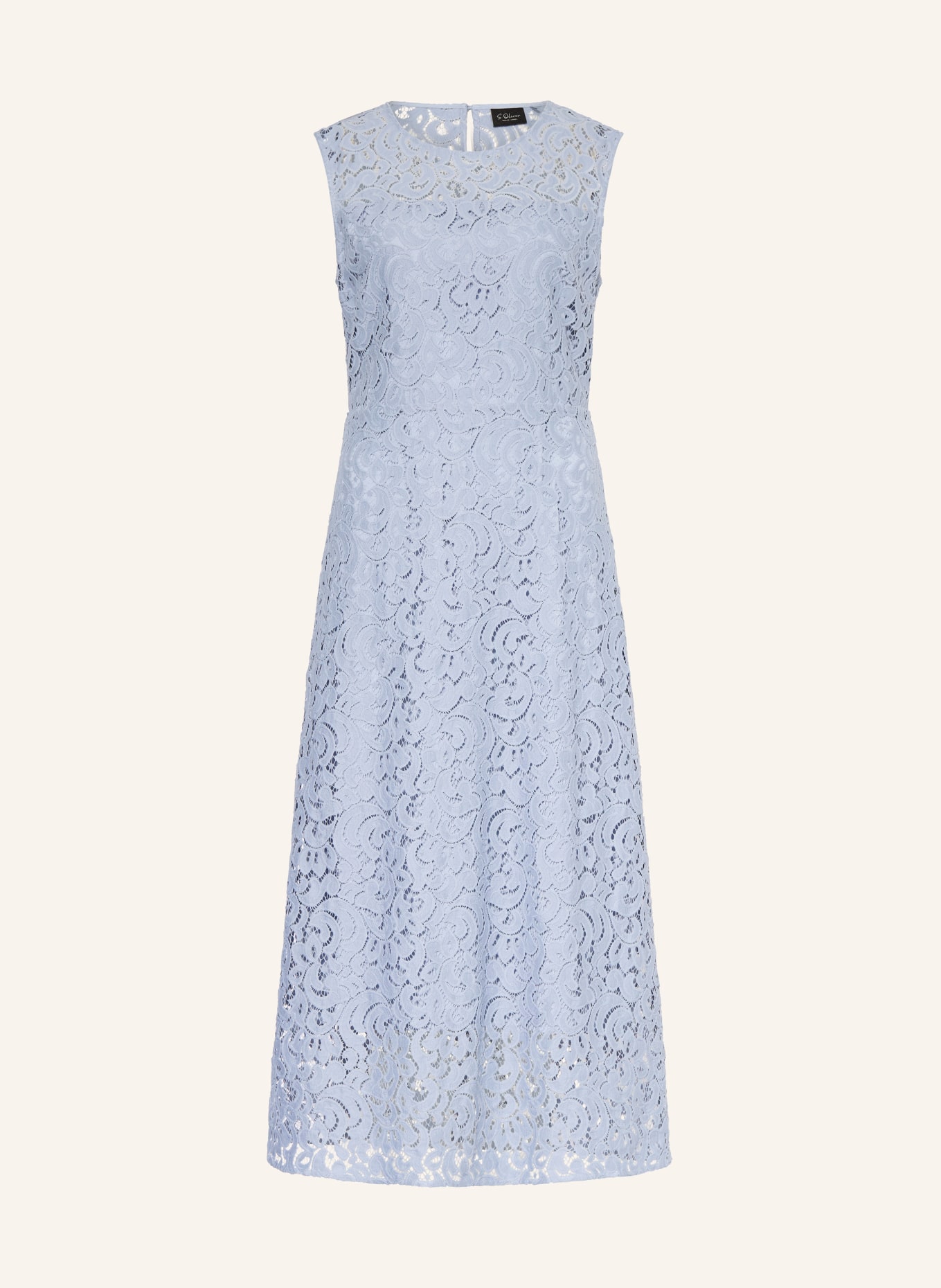 s.Oliver BLACK LABEL Spitzenkleid: HELLBLAU