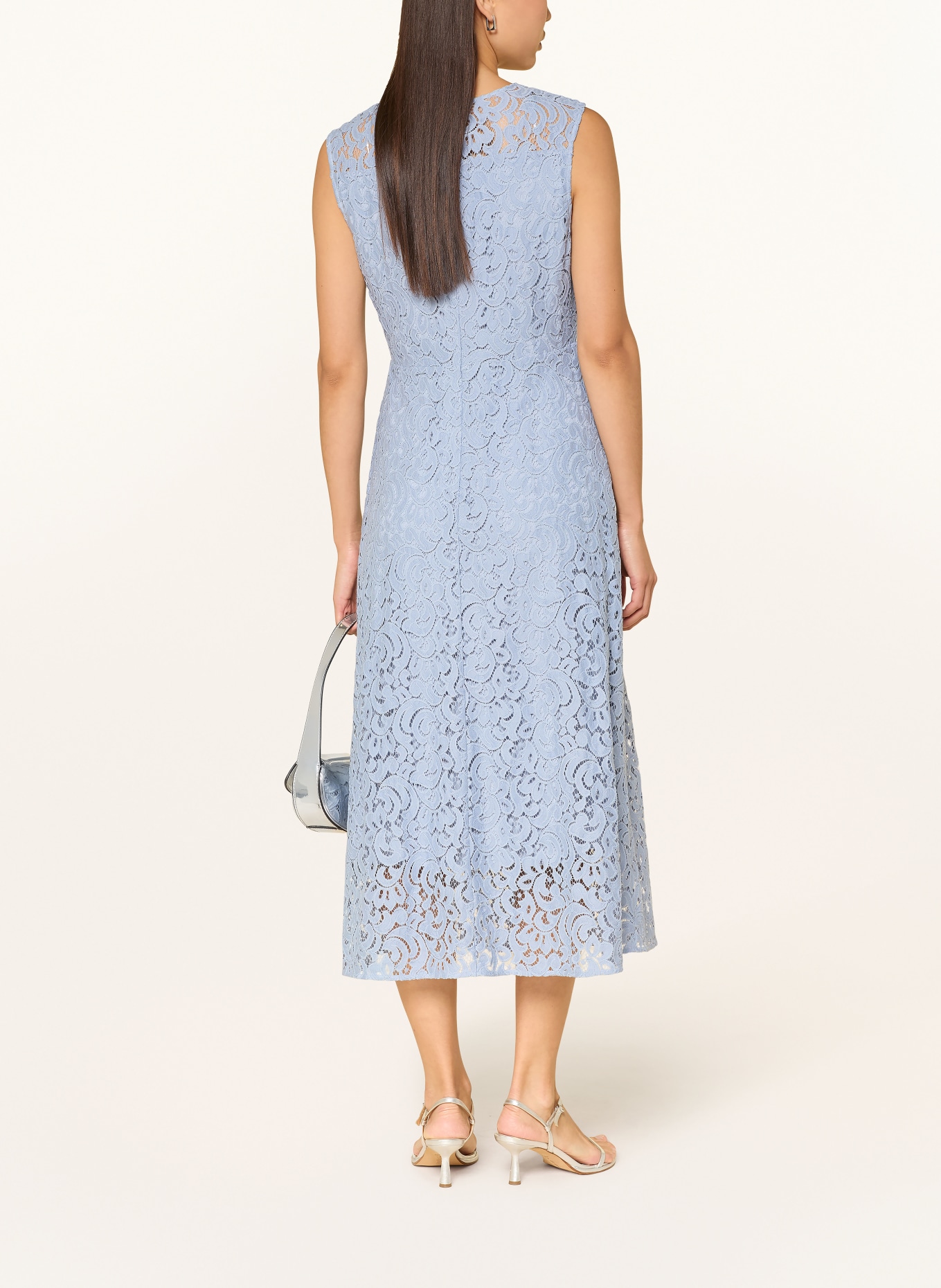 s.Oliver BLACK LABEL Spitzenkleid: HELLBLAU