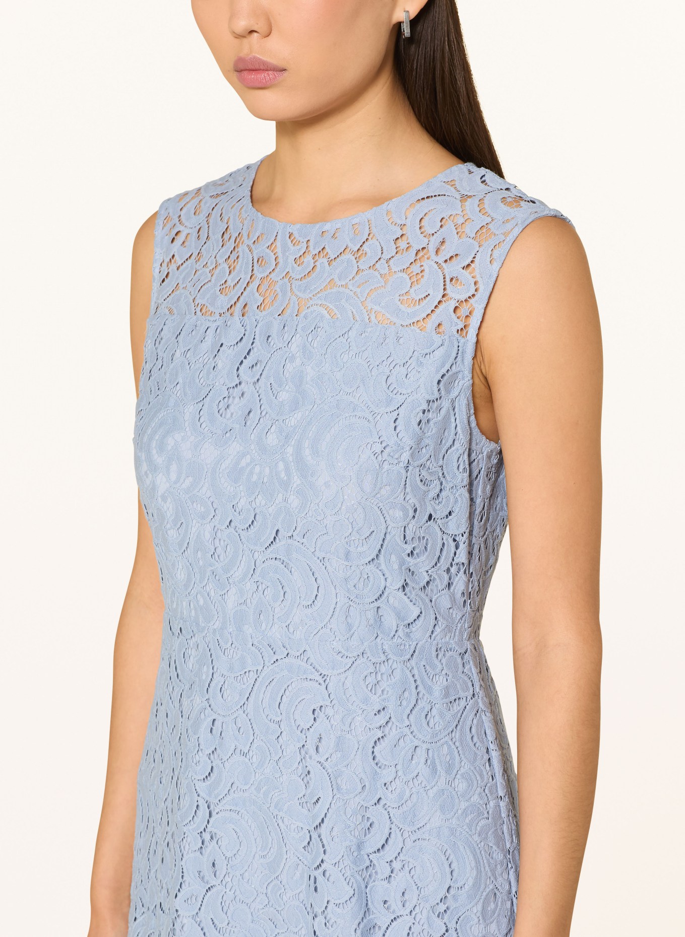 s.Oliver BLACK LABEL Spitzenkleid: HELLBLAU