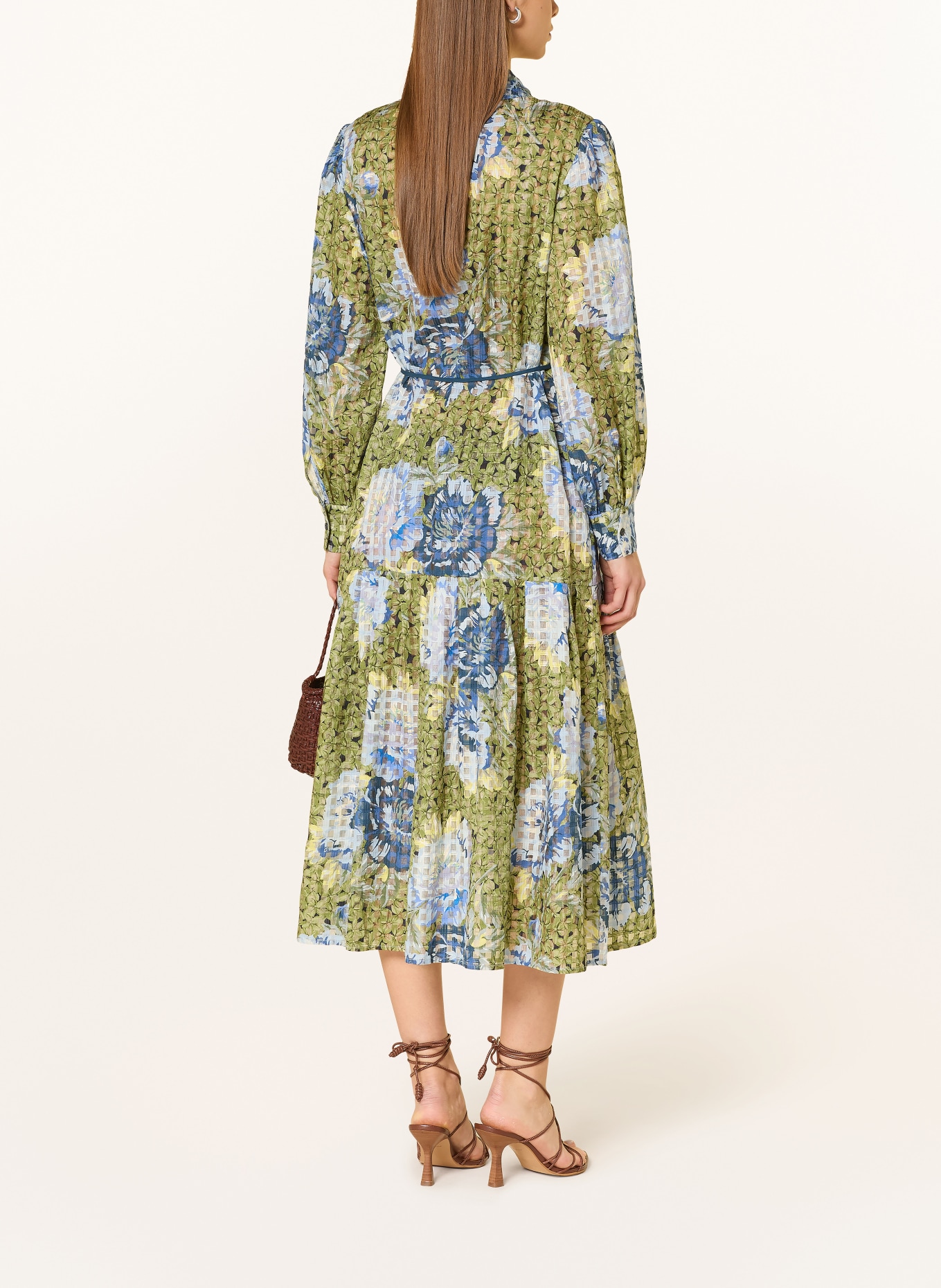 Rich & Royal Košilové šaty: ZELENÁ / MODRÁ