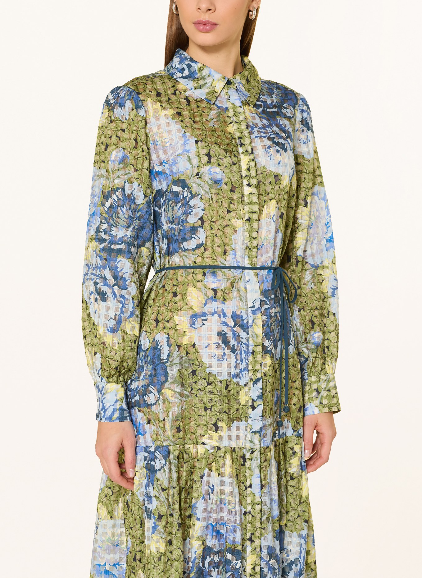 Rich & Royal Košilové šaty: ZELENÁ / MODRÁ