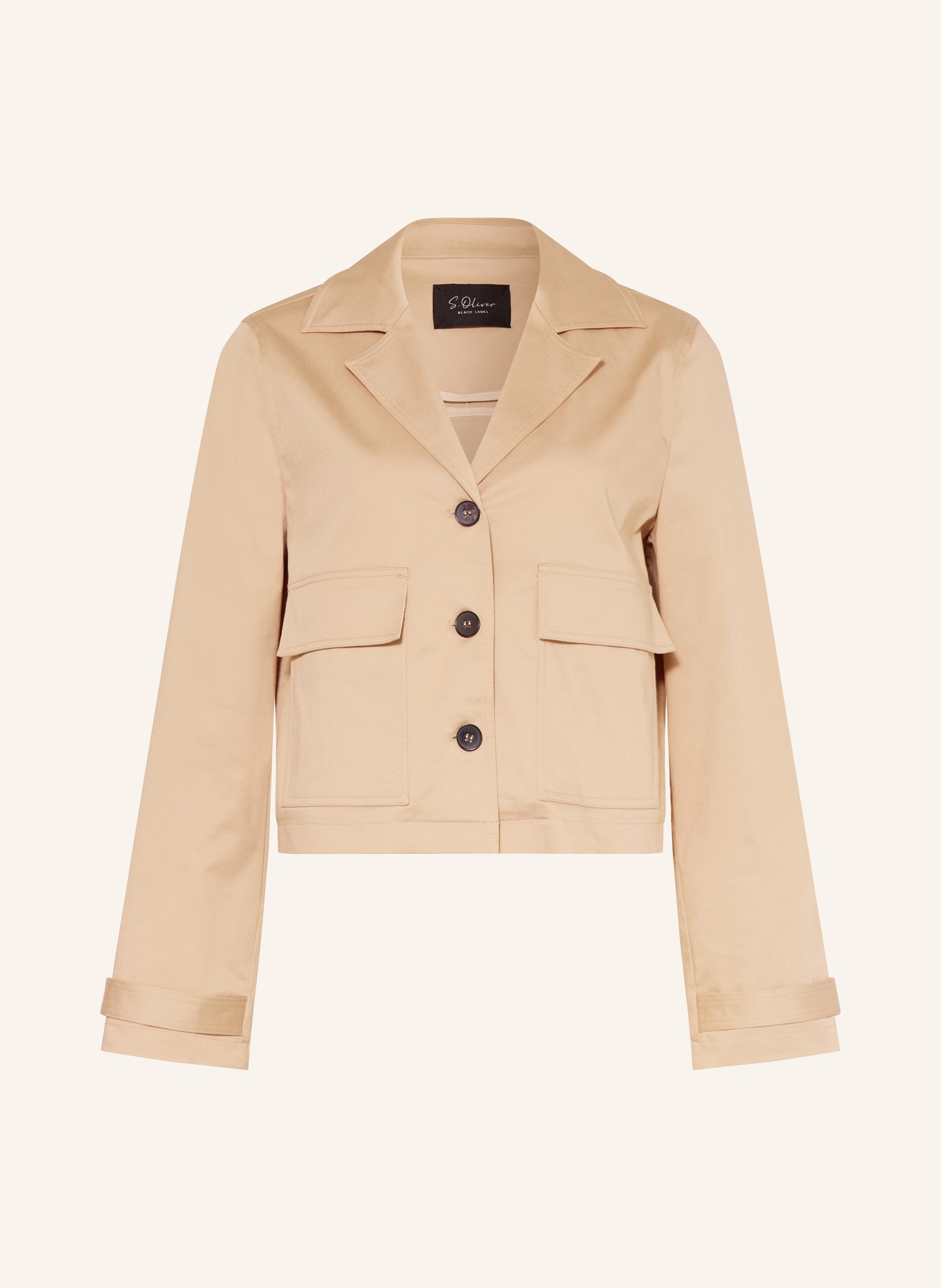 s.Oliver BLACK LABEL Kastenjacke: HELLBRAUN