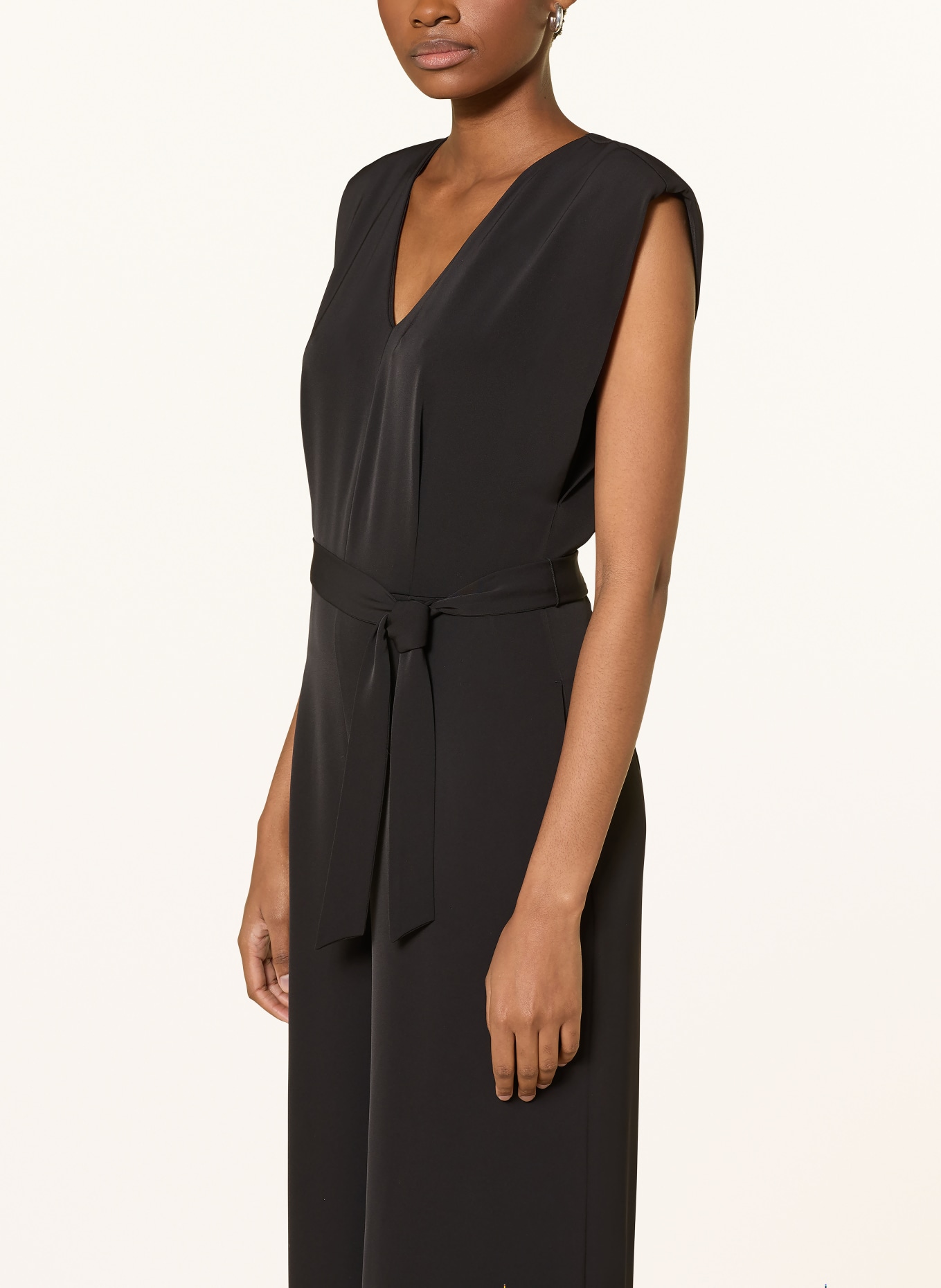 comma jumpsuit: BLACK