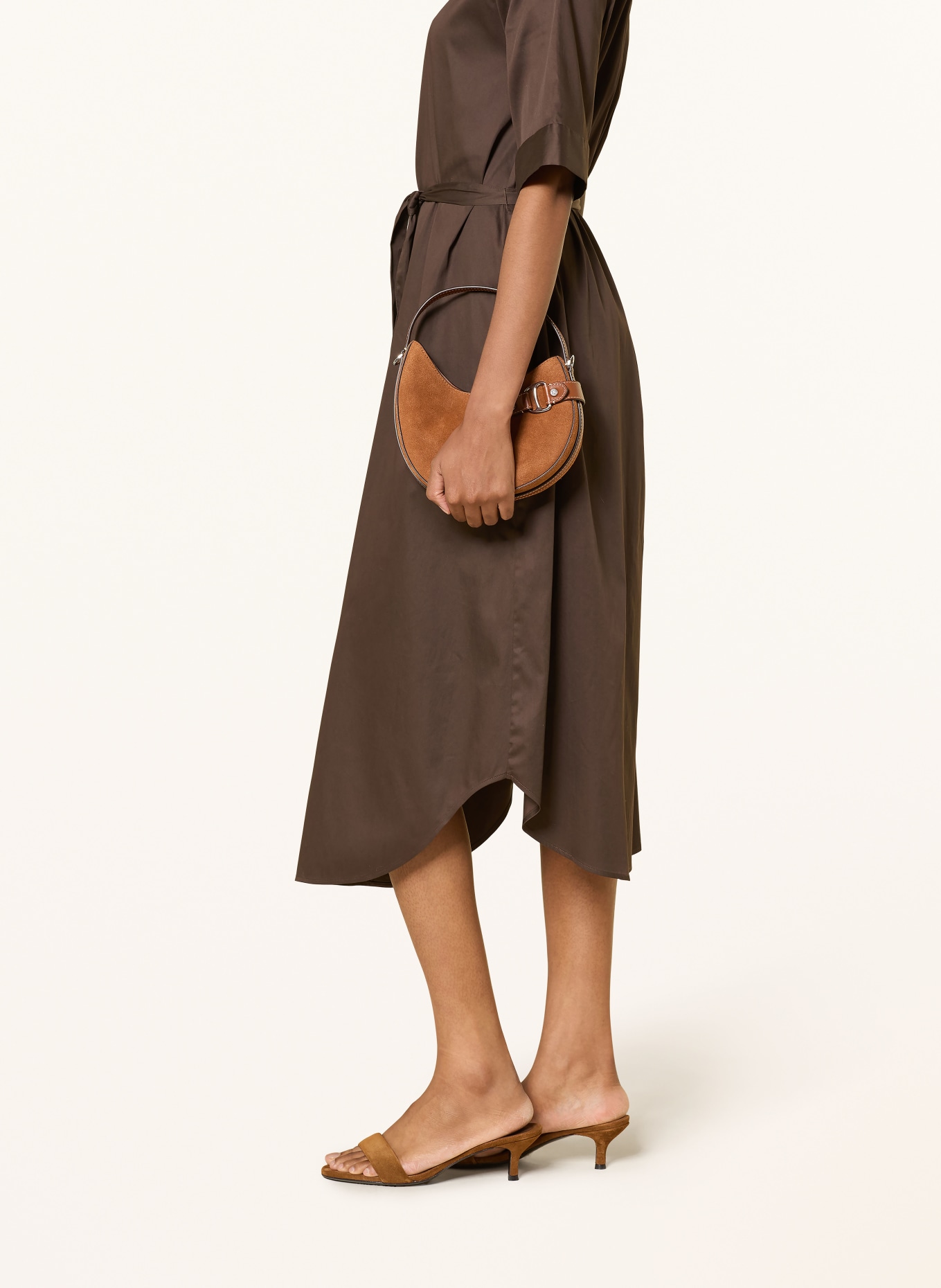 comma Hemdblusenkleid: DUNKELBRAUN