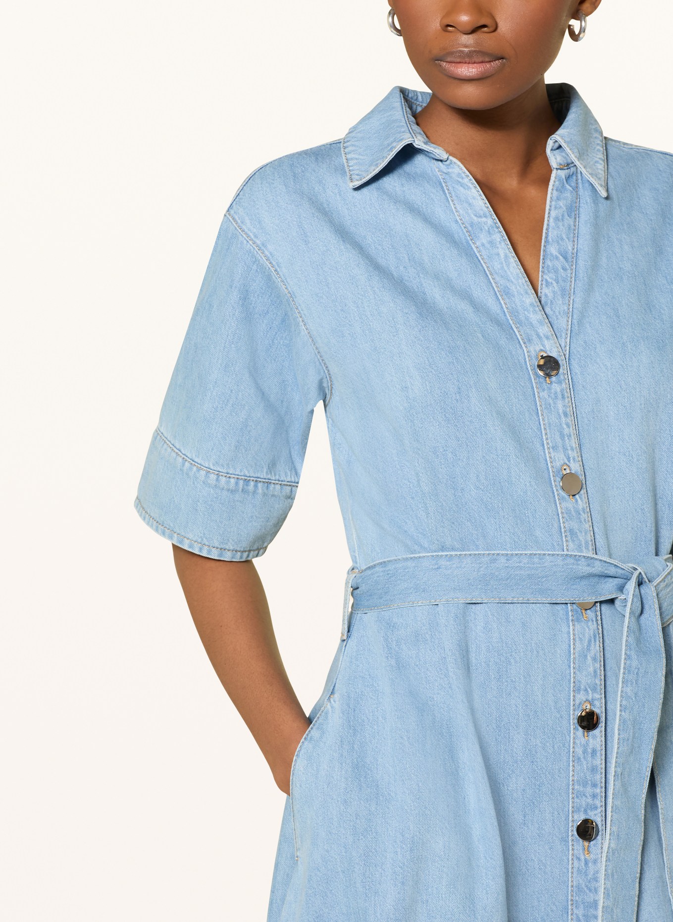 comma Jeanskleid: HELLBLAU