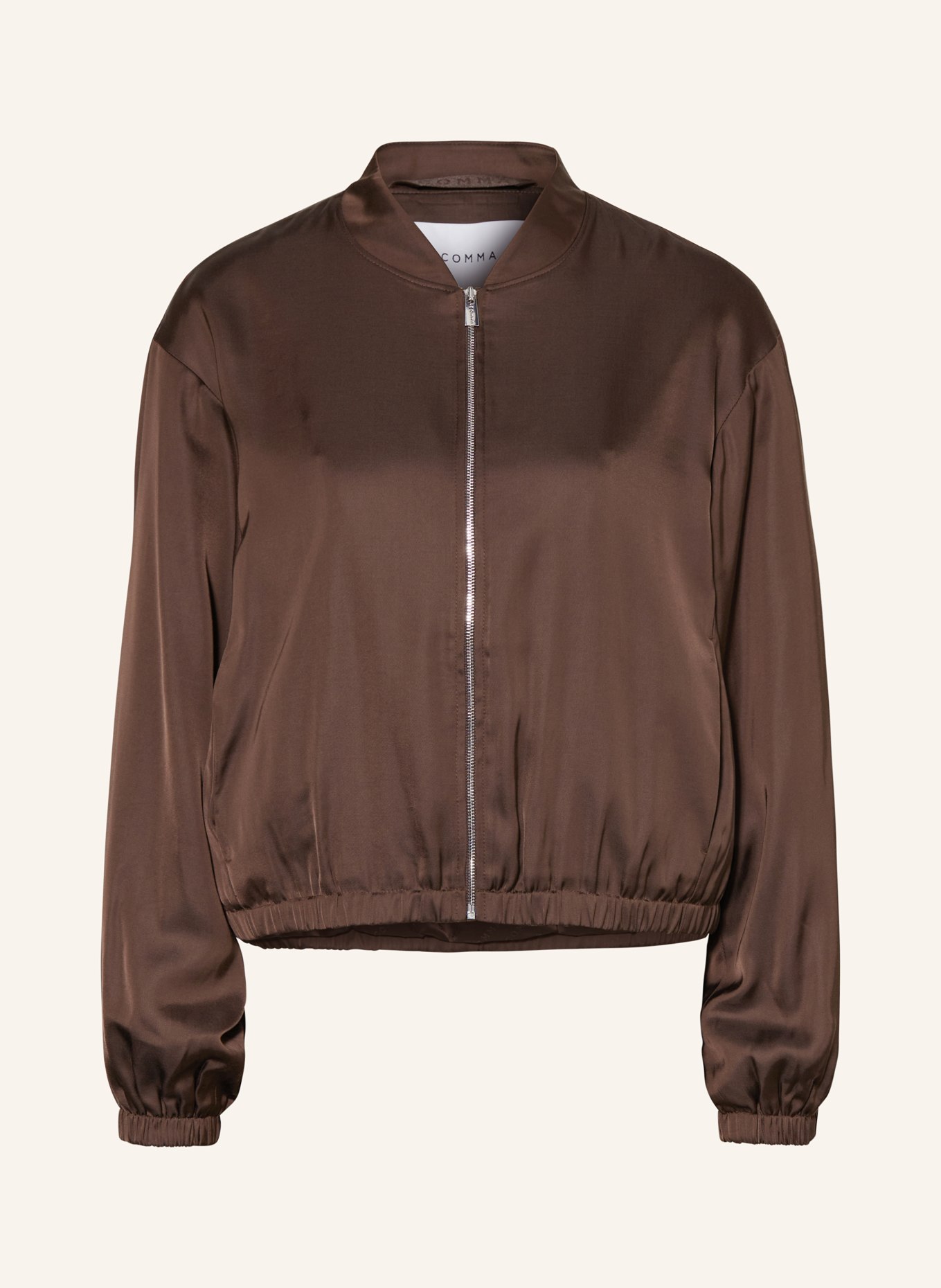 comma Satinblouson: DUNKELBRAUN